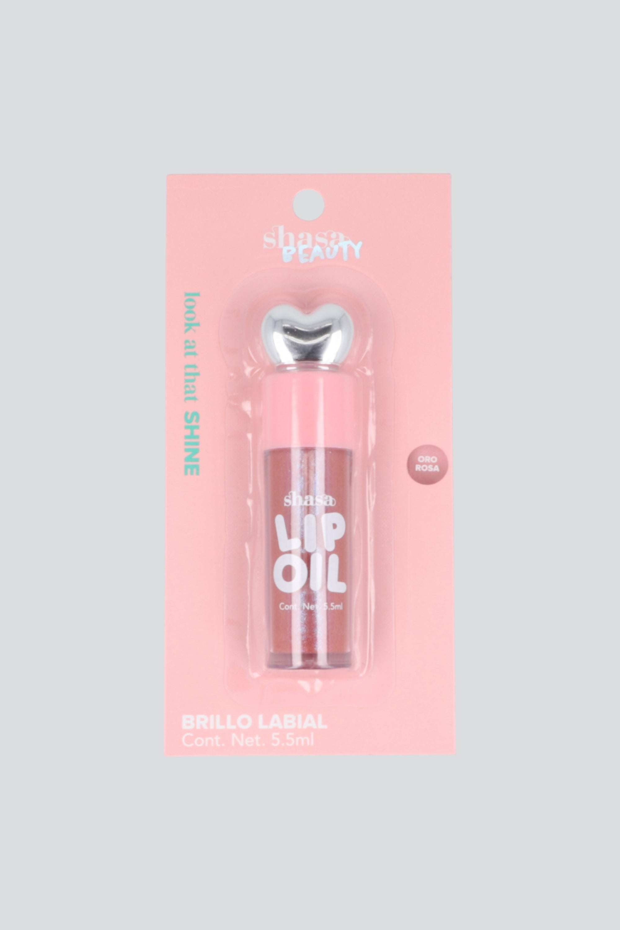 Lipgloss corazon ORO ROSA