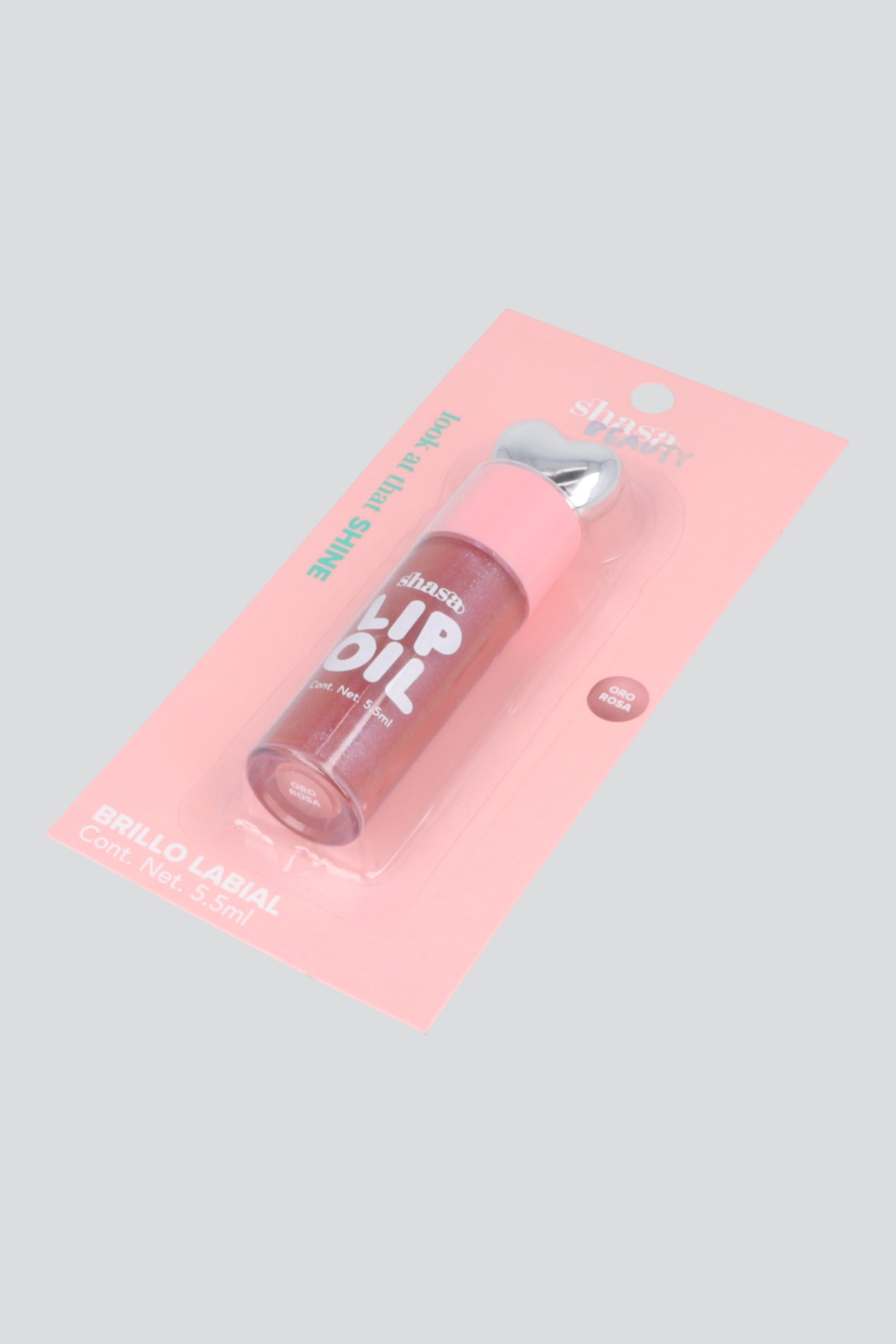 Lipgloss corazon ORO ROSA