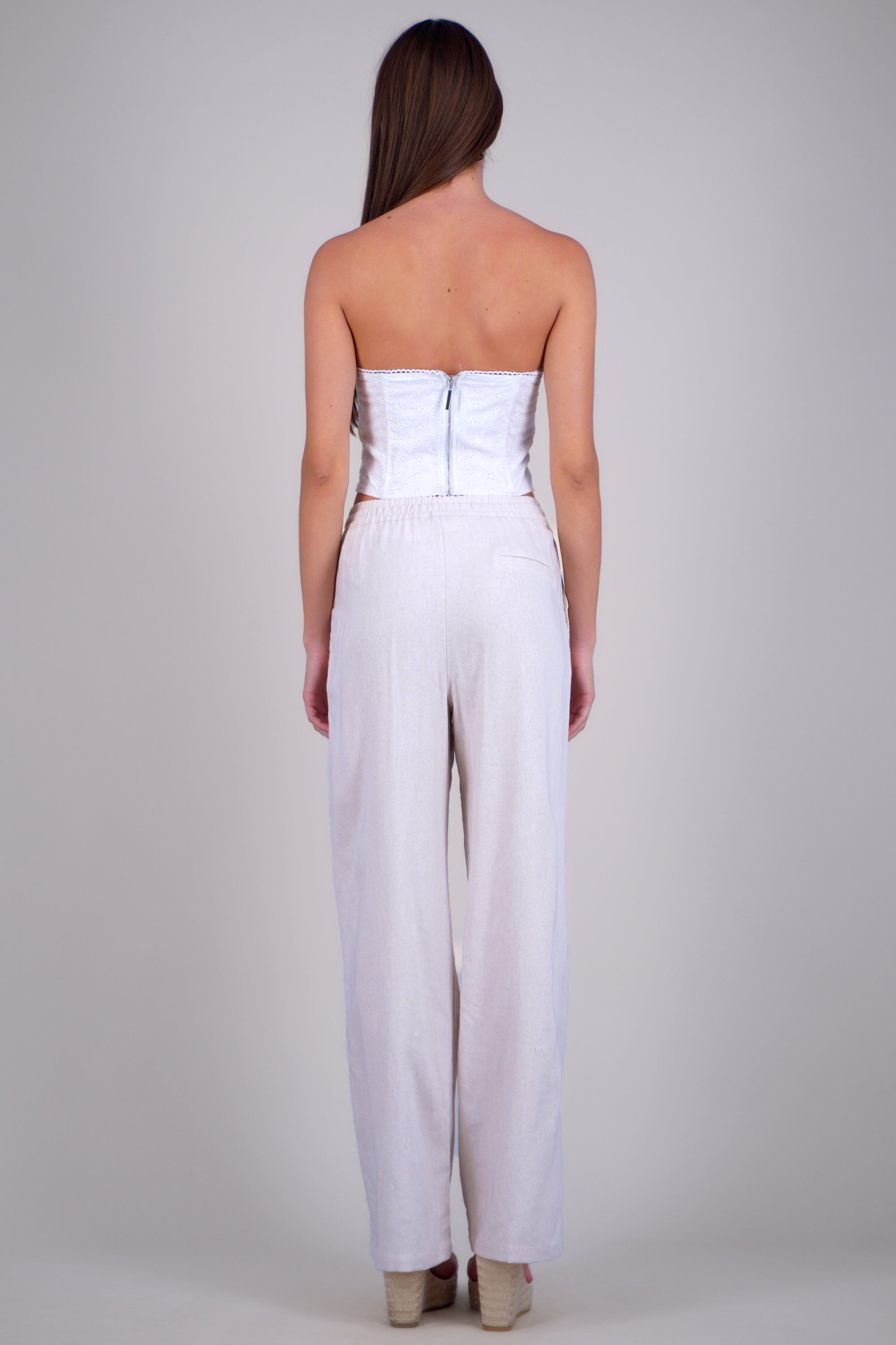 Pantalon wide leg lino ARENA