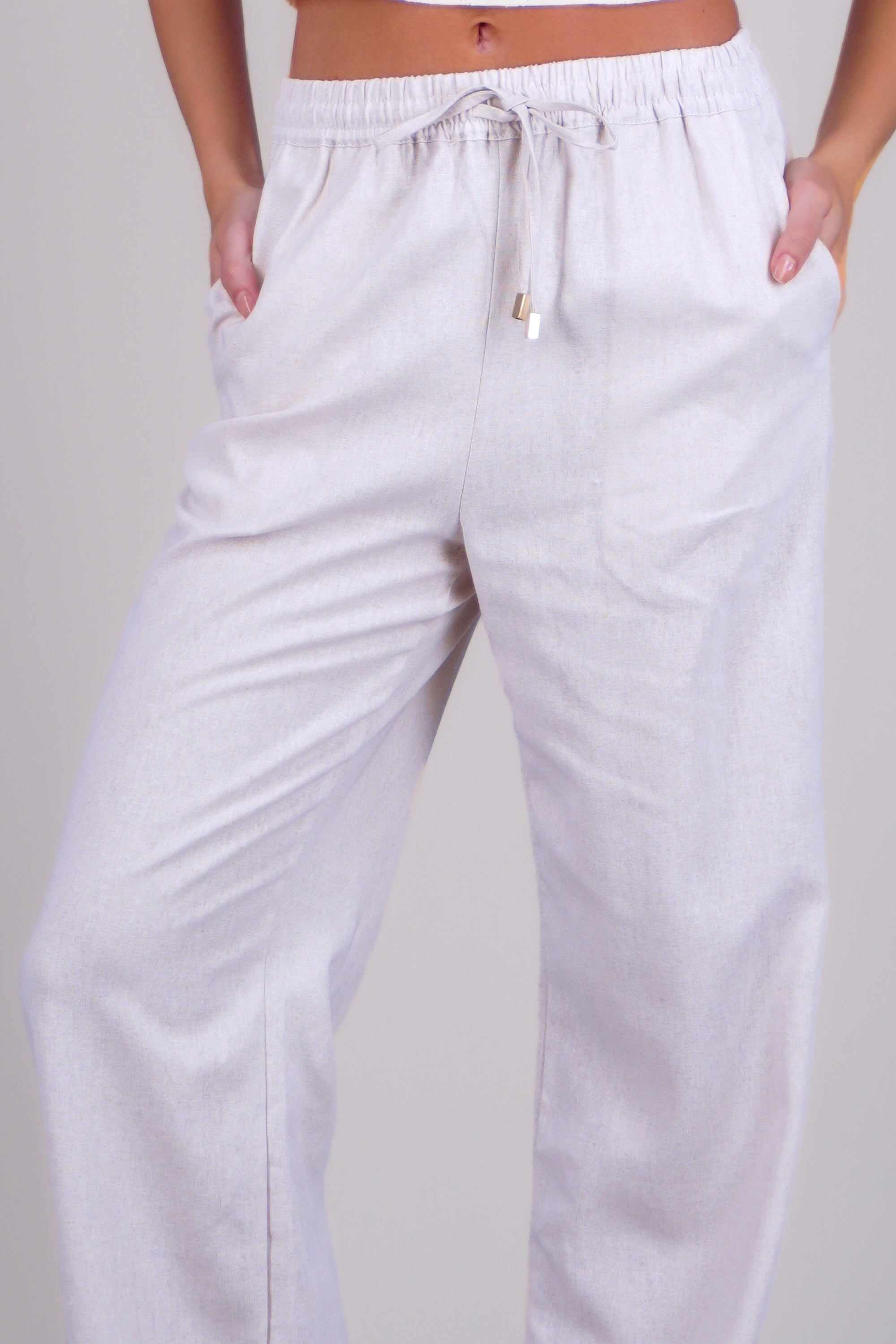Pantalon wide leg lino ARENA