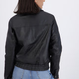 Chamarra bomber pu ligera