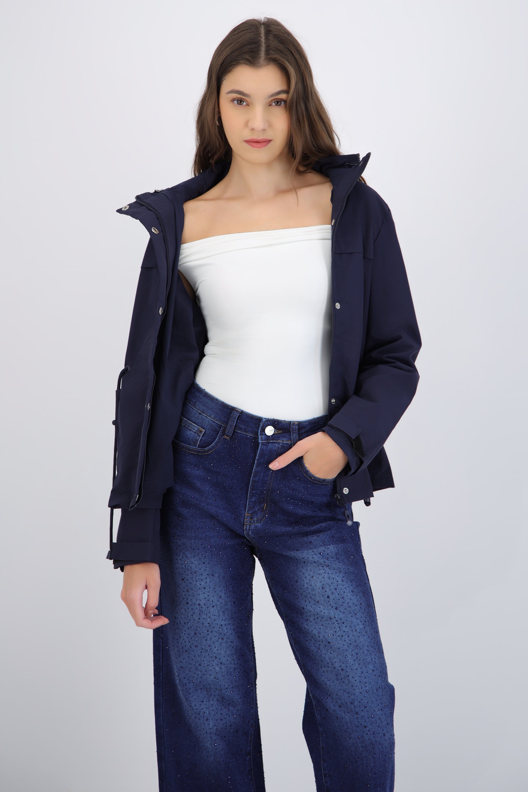 Gabardina con chamarra ligera desmontable