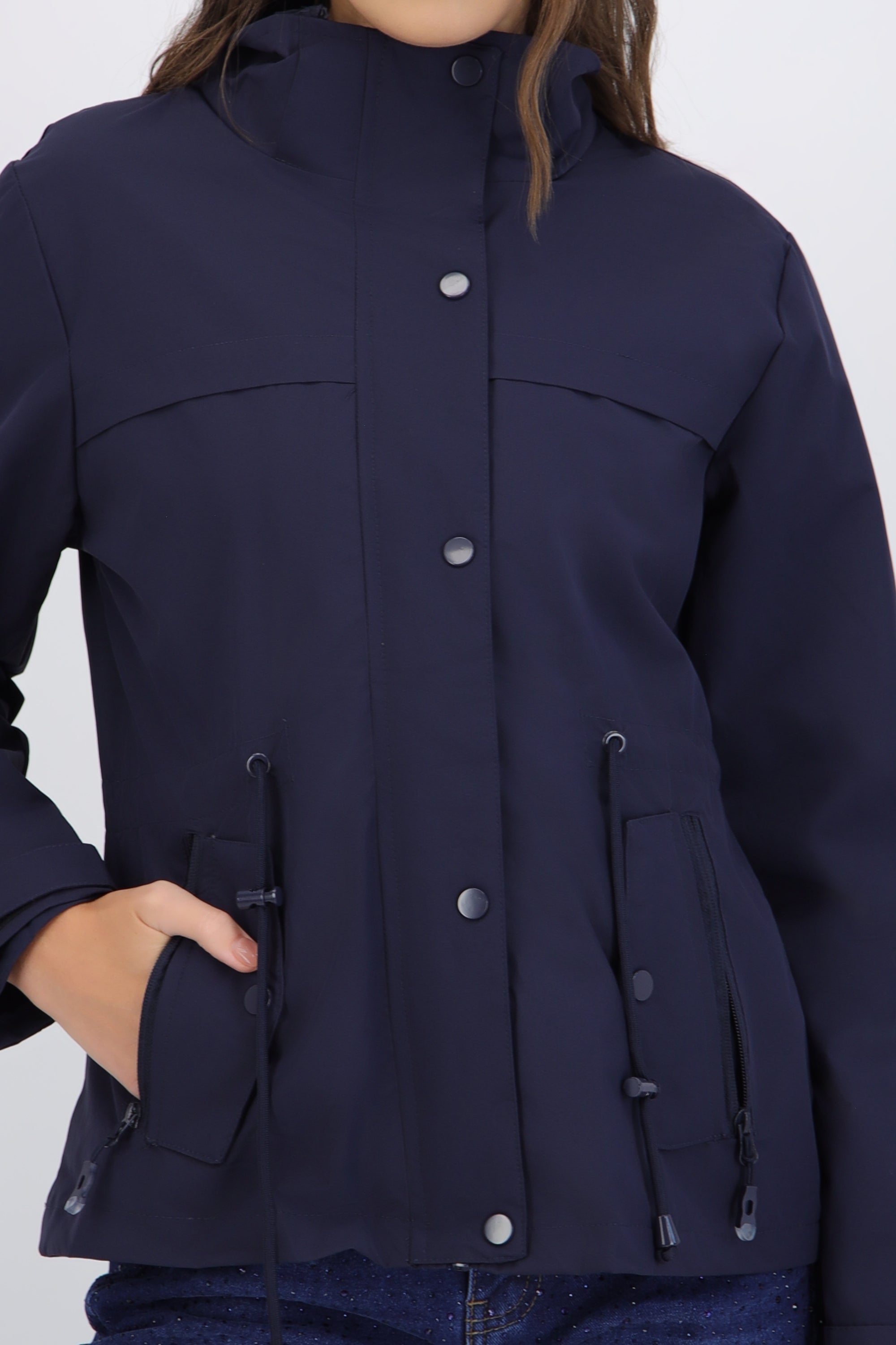 Gabardina con chamarra ligera desmontable