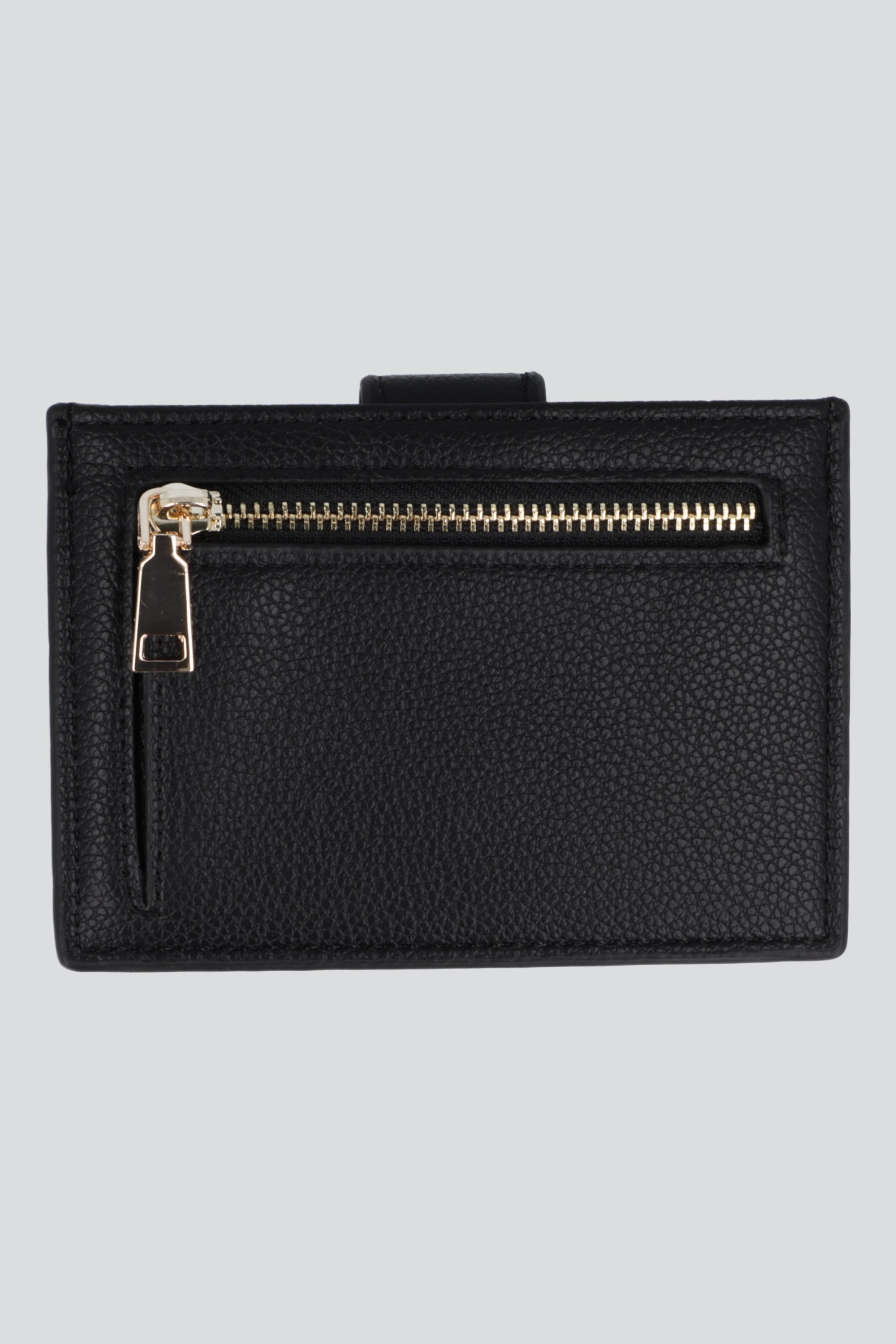 Cartera tarjetero broche NEGRO