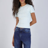 Playera fit slim rayas