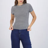 Playera fit slim rayas