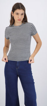Playera fit slim rayas