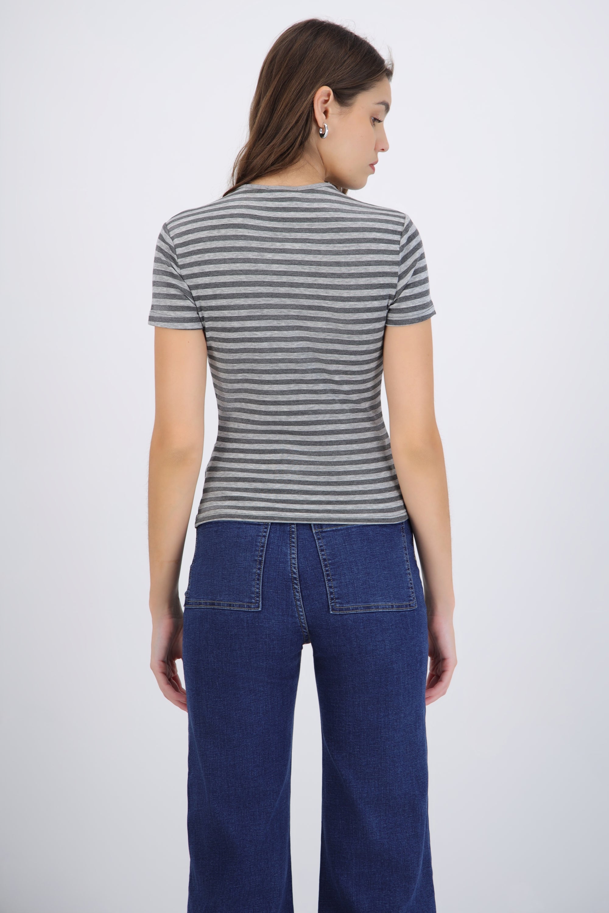 Playera fit slim rayas