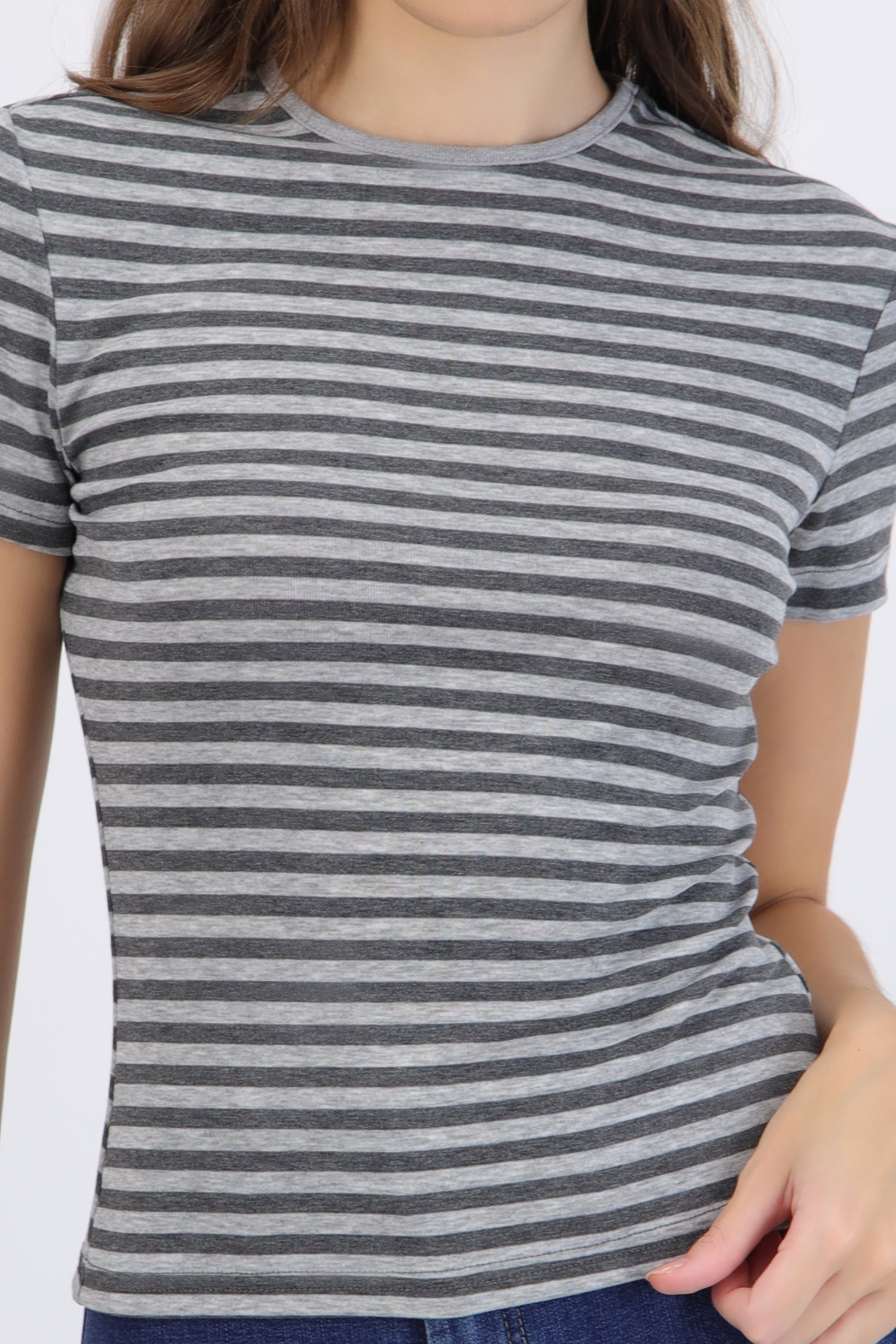 Playera fit slim rayas