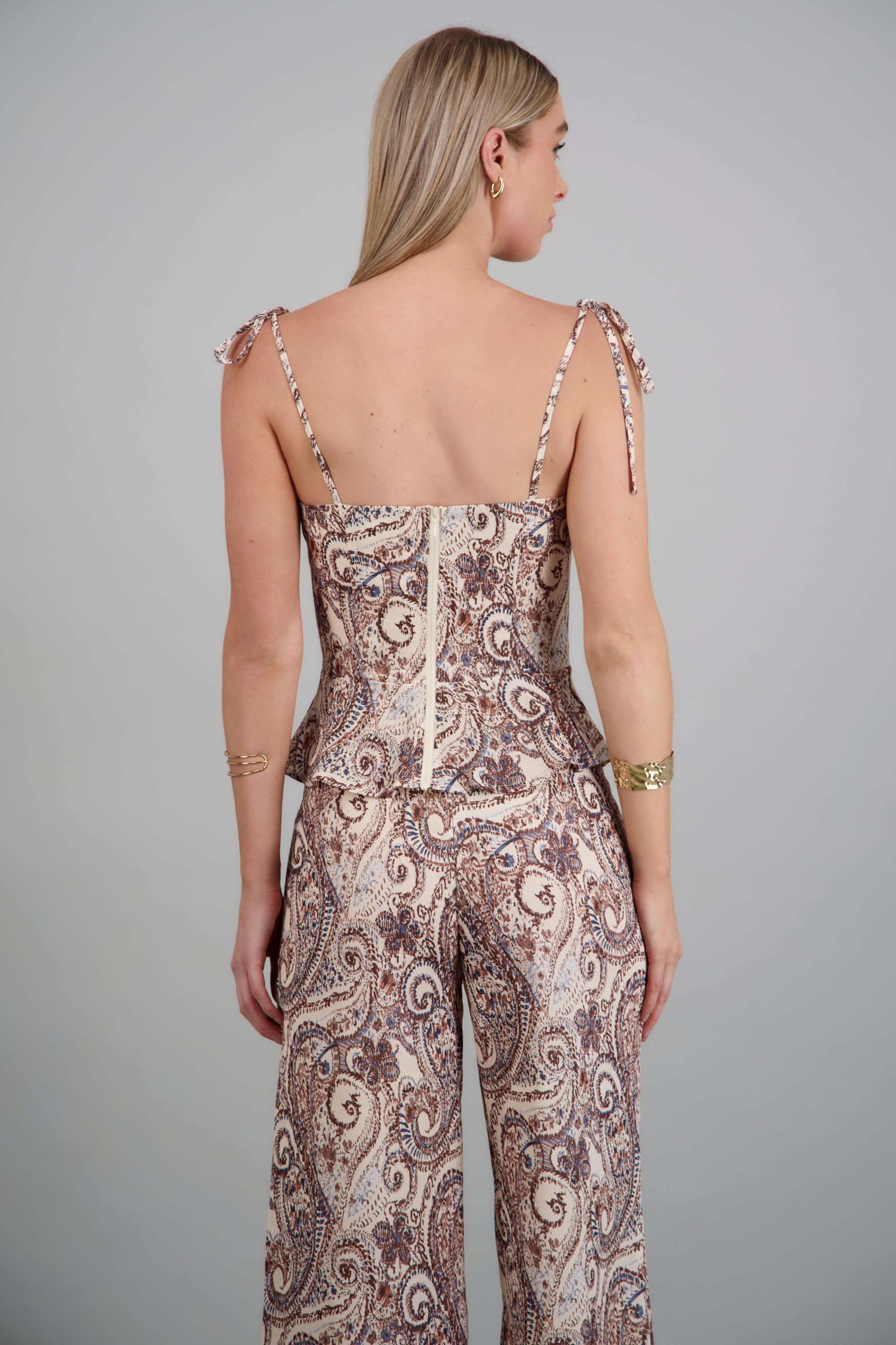 Top boho tirantes estampado paisley MULTICOLOR OTOÑAL