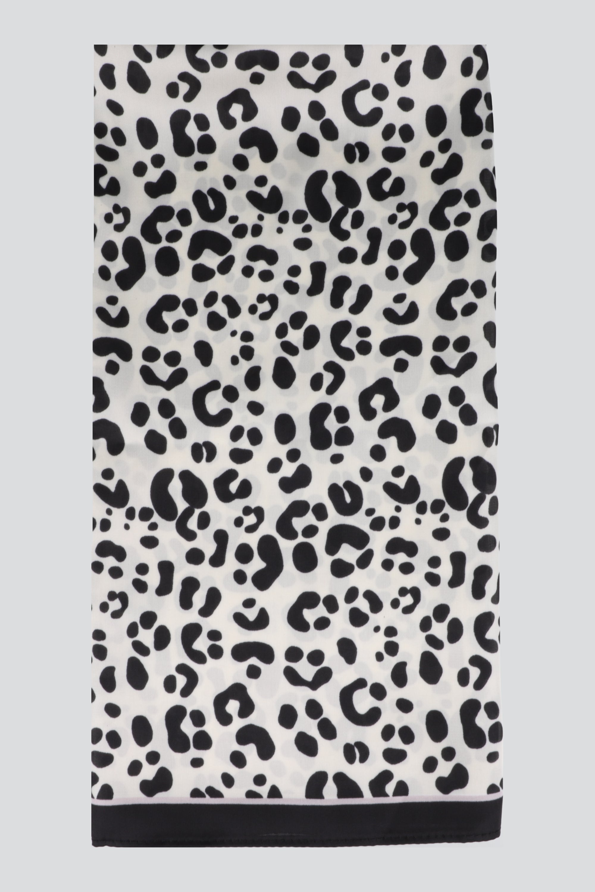 Pañuelo animal print NEGRO