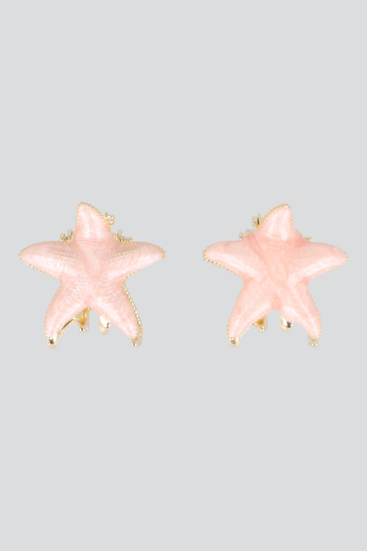 1 PR PINCITAS ESTRELLA DE MAR ESMALTADA ROSA