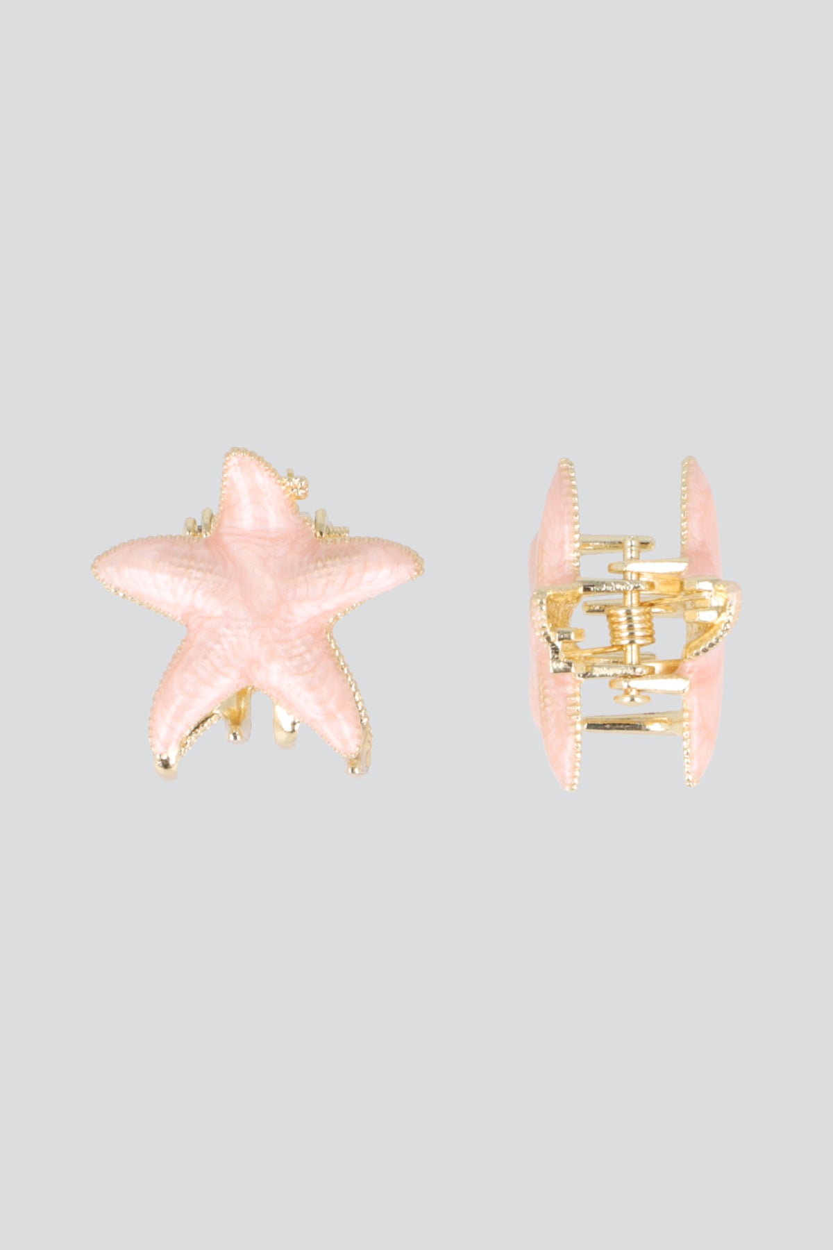 1 PR PINCITAS ESTRELLA DE MAR ESMALTADA ROSA