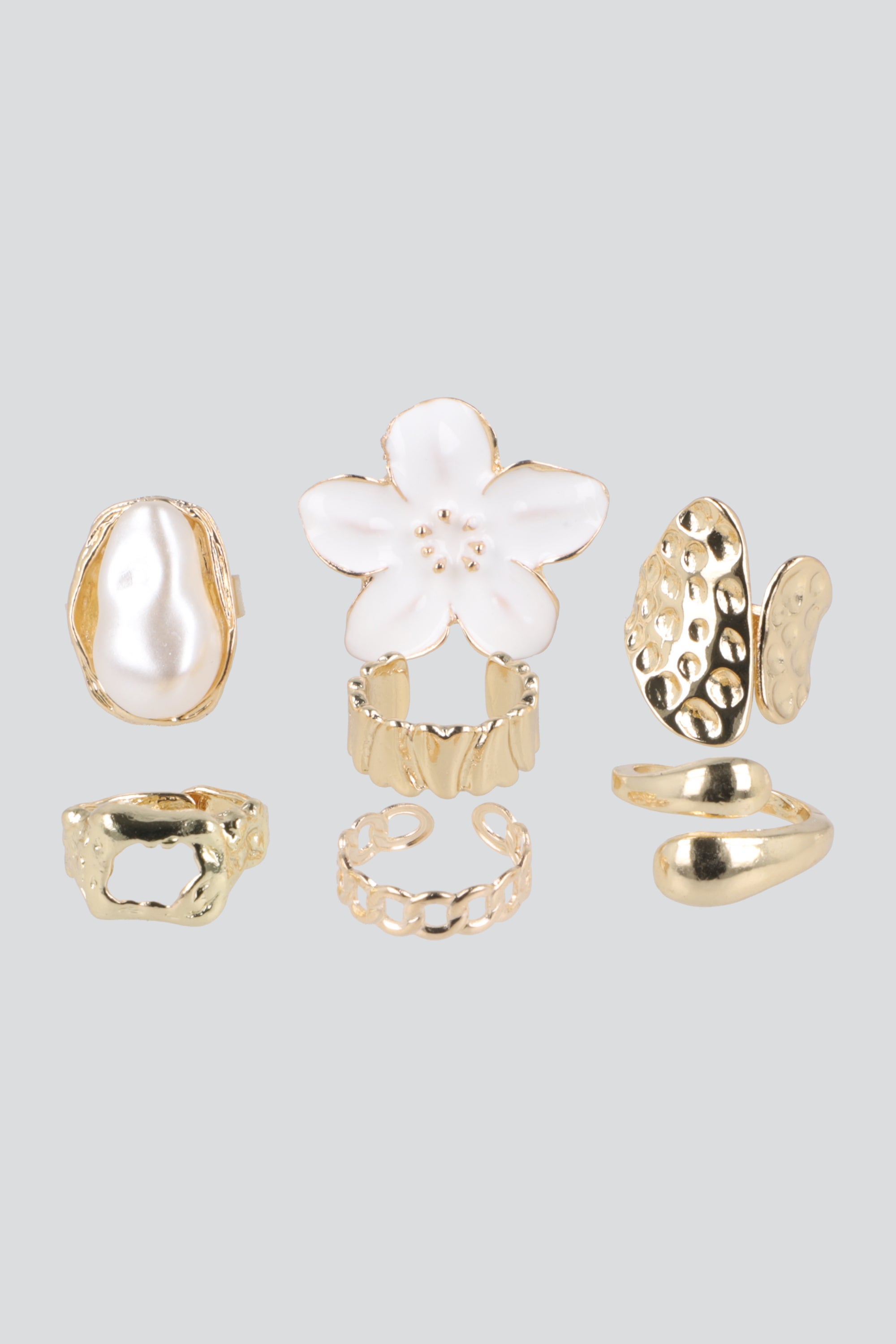 Set 7 Anillos Flor