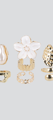 Set 7 Anillos Flor