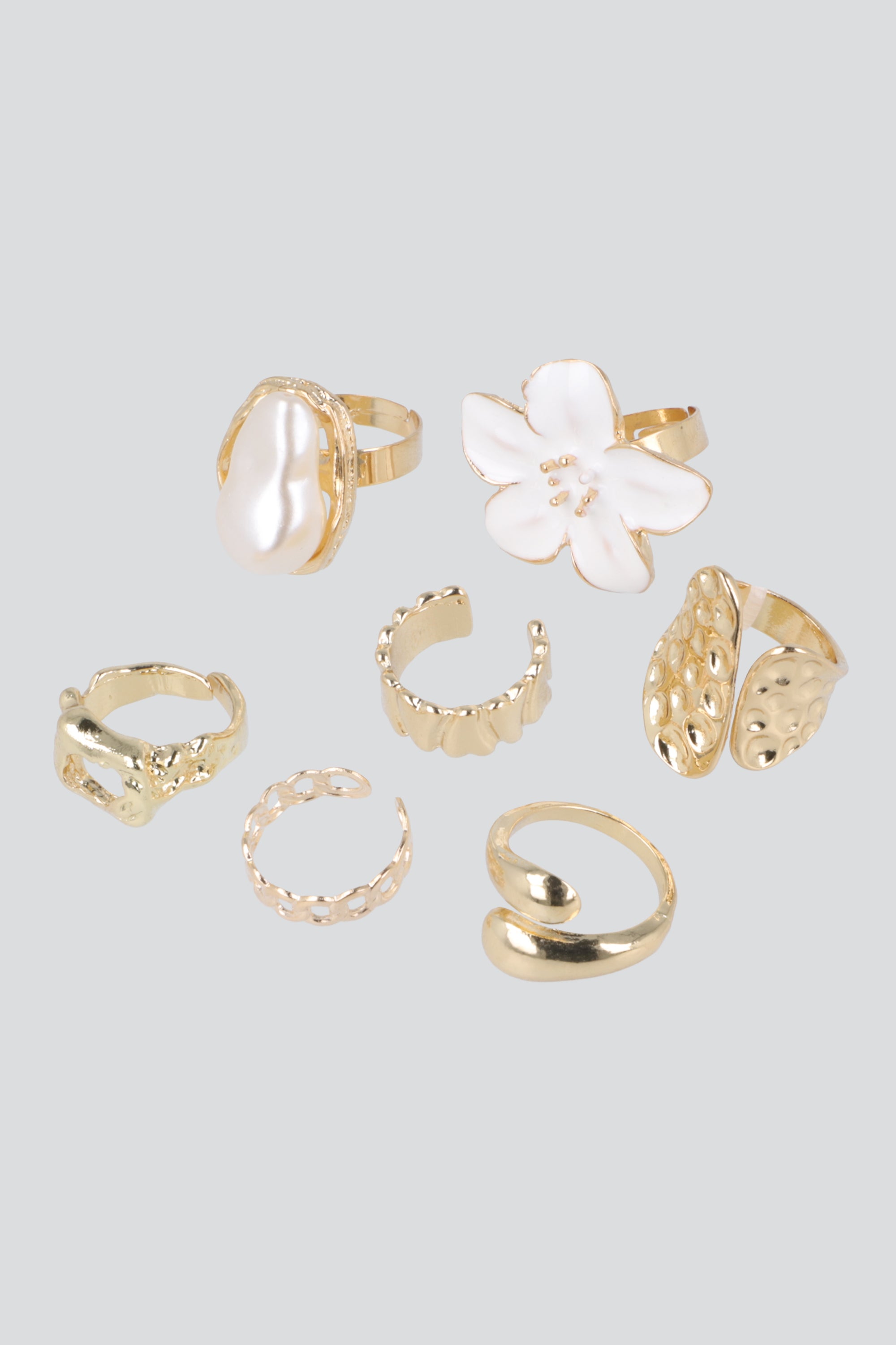 Set 7 Anillos Flor