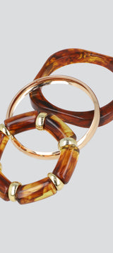 Set 3 cuff pulsera acrilico