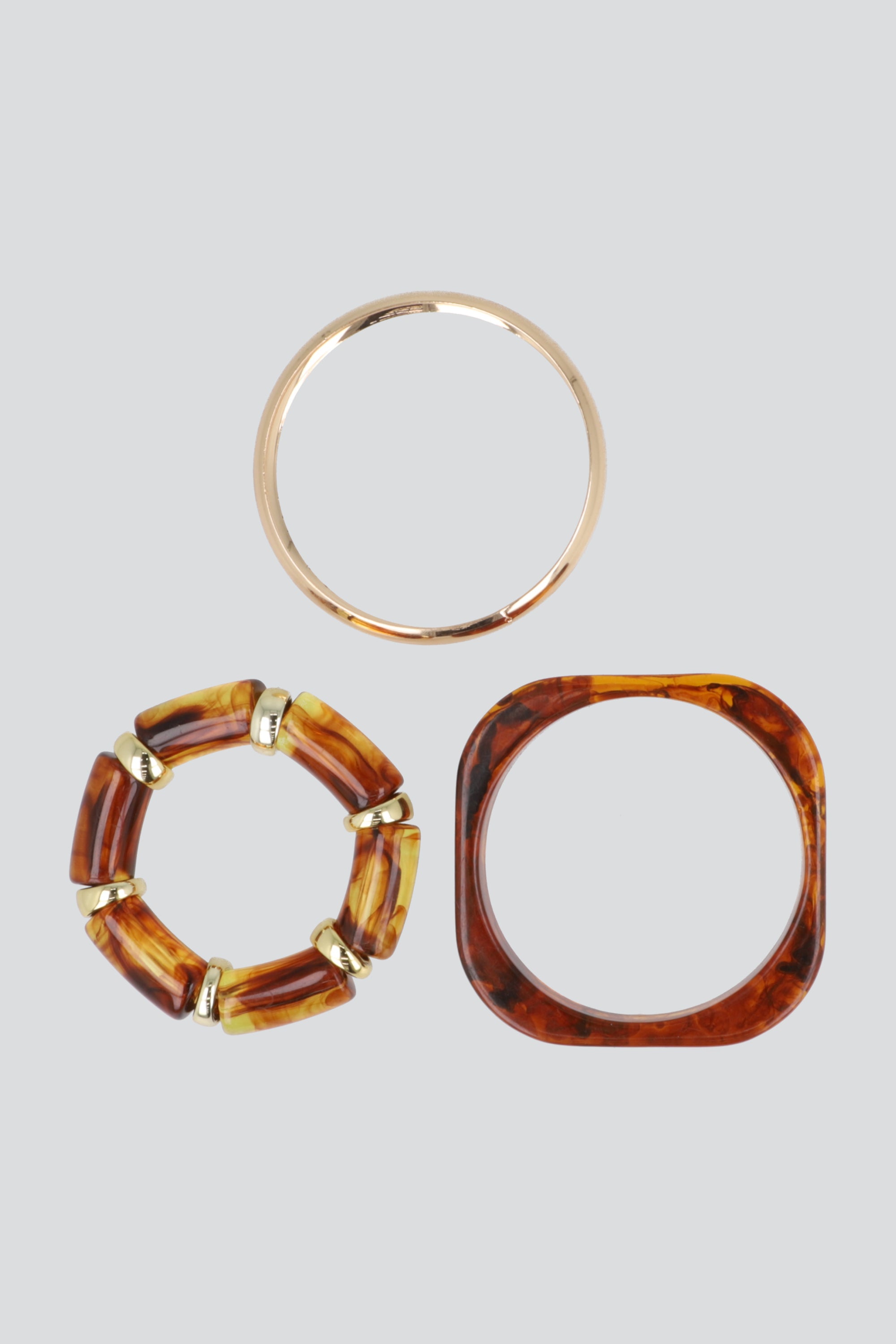 Set 3 cuff pulsera acrilico