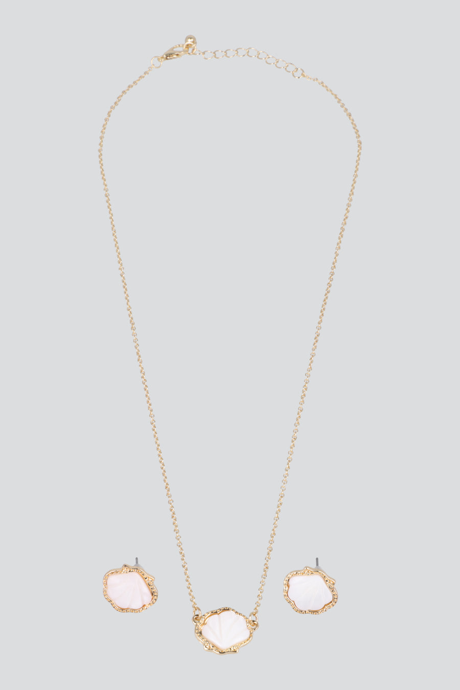 SET ARETES COLLAR DIANTY CONCHA