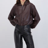 Chamarra bomber PU tacto suave