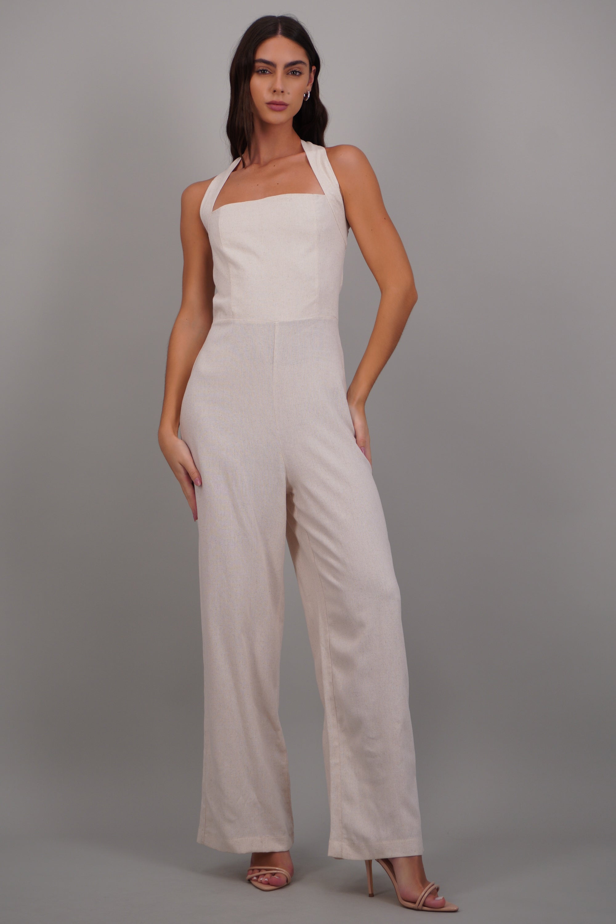 Jumpsuit tirantes detalle smock en espalda ARENA
