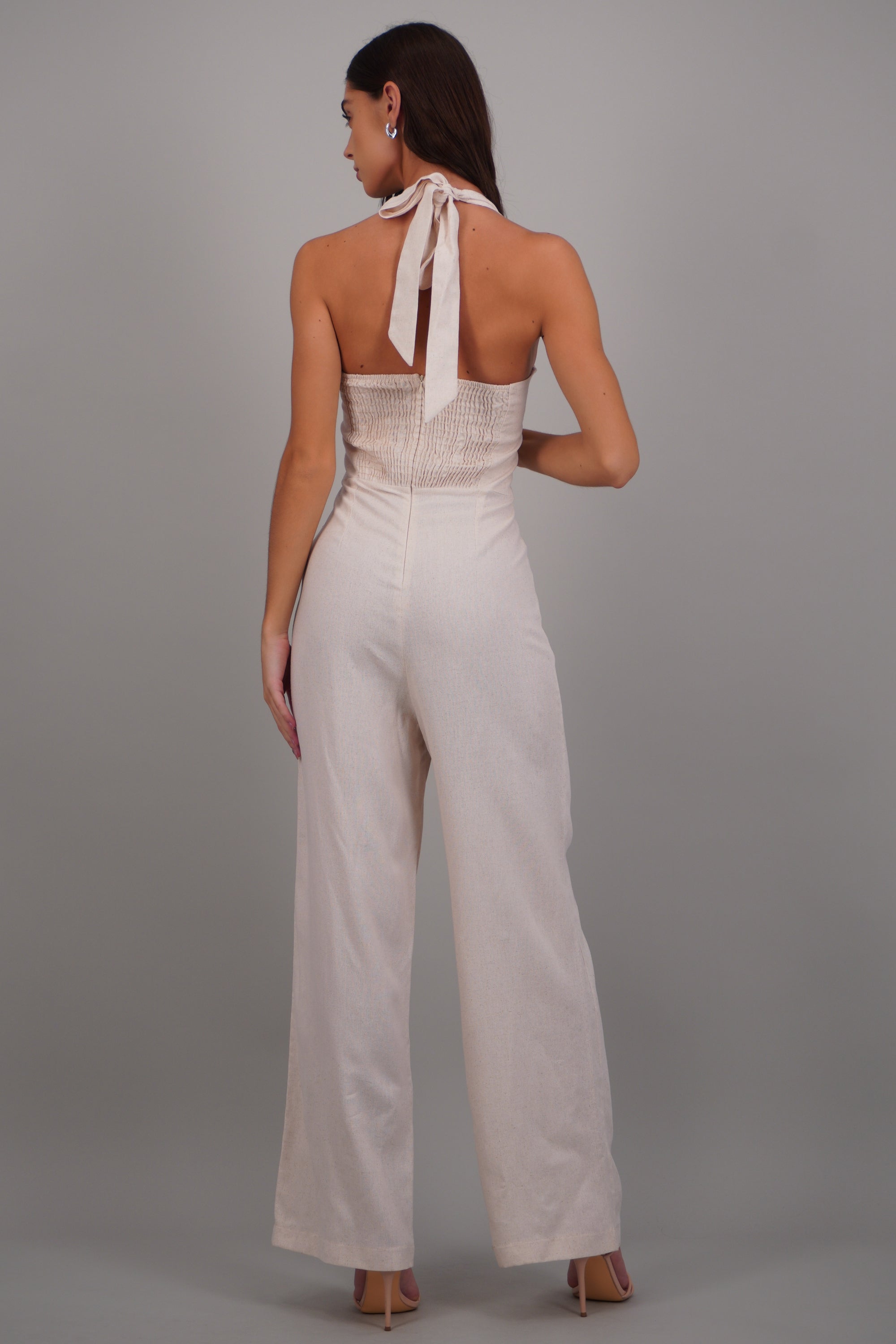 Jumpsuit tirantes detalle smock en espalda ARENA