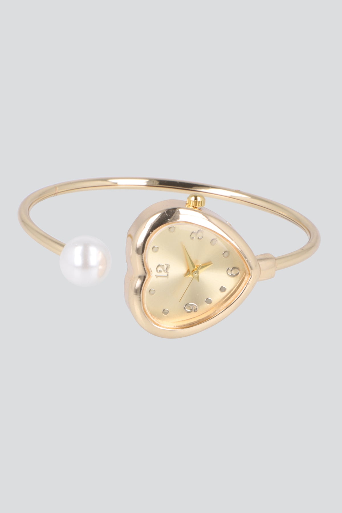 RELOJ CUFF CORAZON ORO