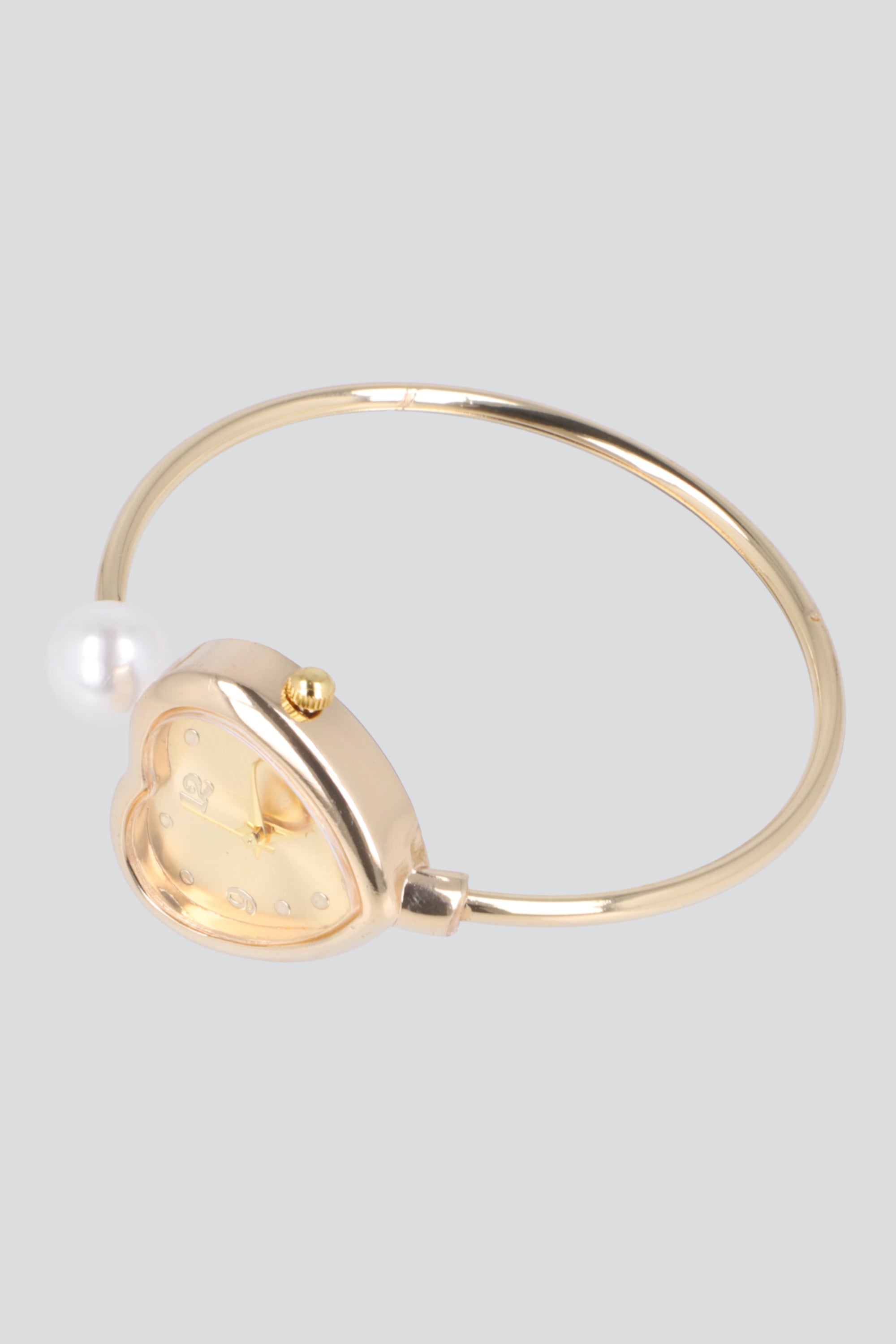 RELOJ CUFF CORAZON ORO
