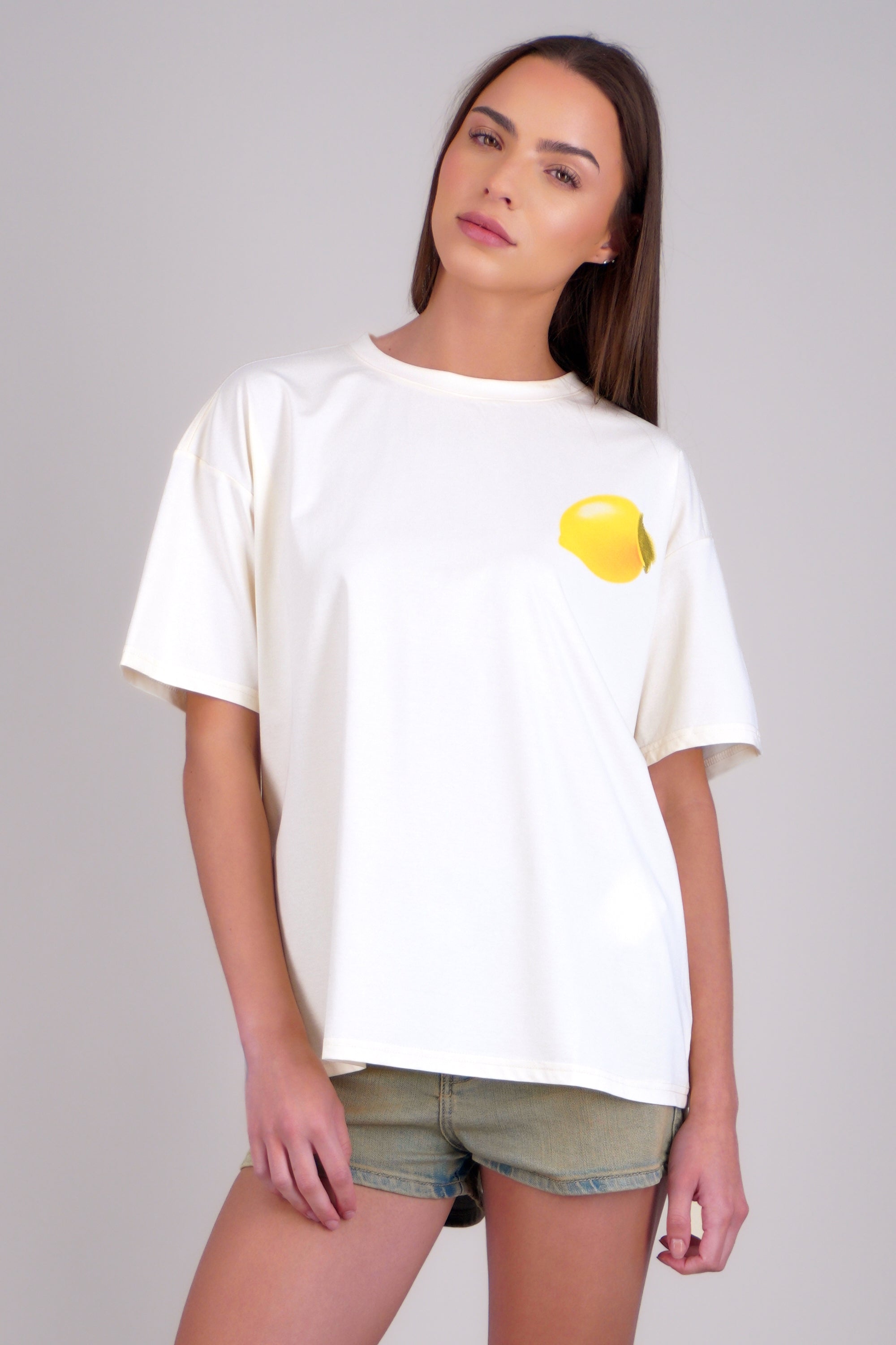Playera manga corta le petit court AMARILLO COMBO