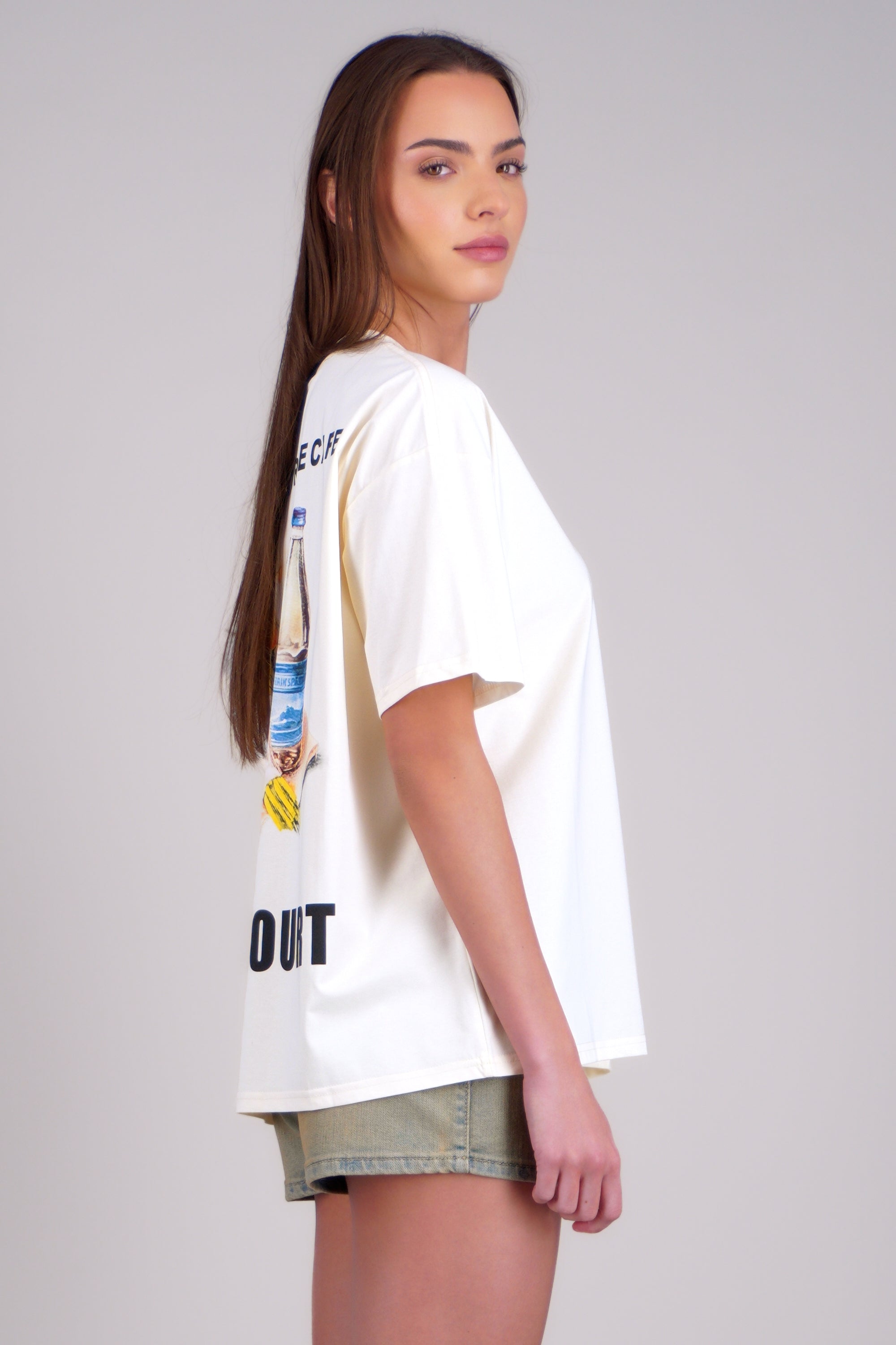 Playera manga corta le petit court AMARILLO COMBO