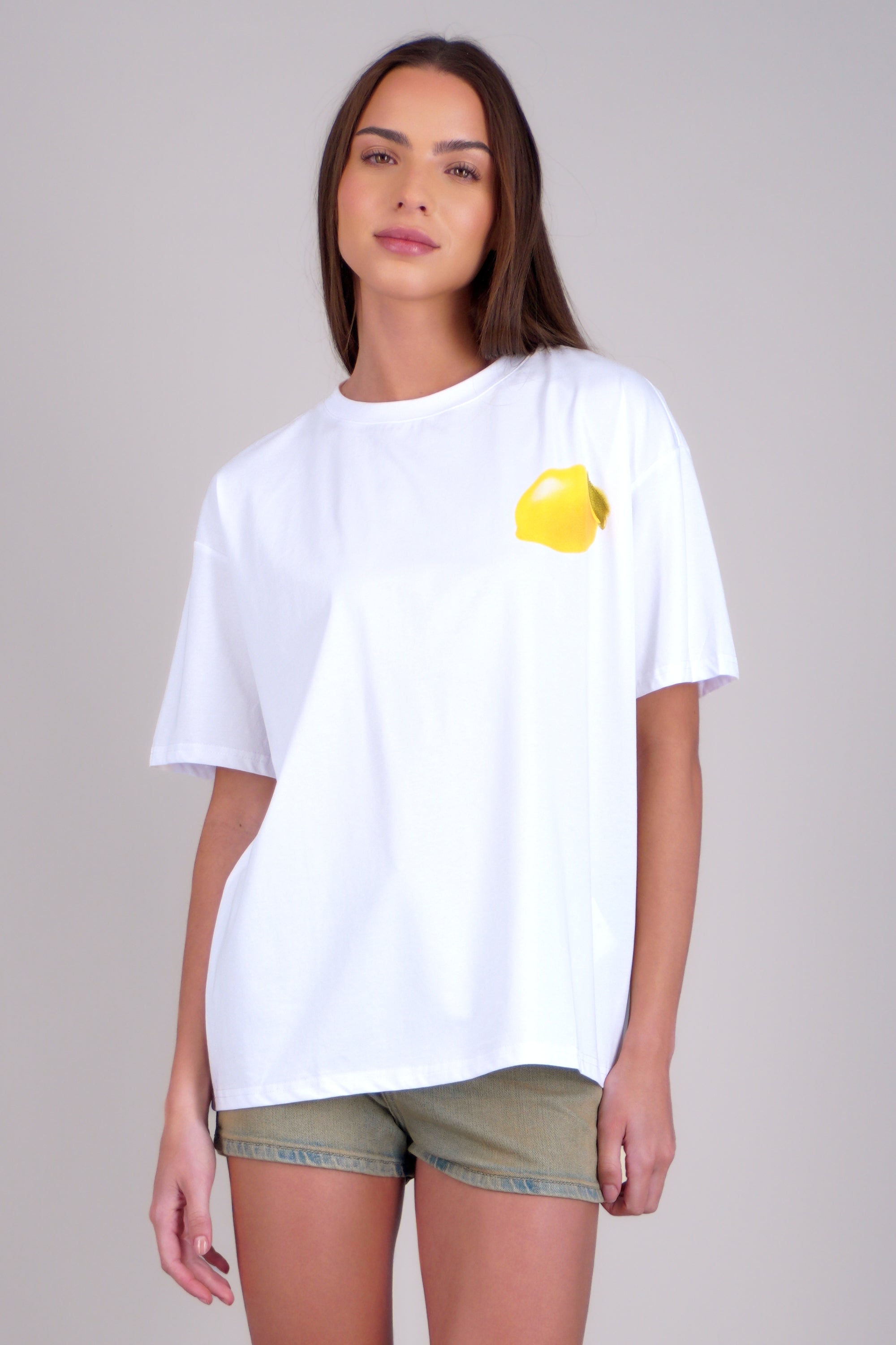 Playera manga corta le petit court BLANCO COMBO