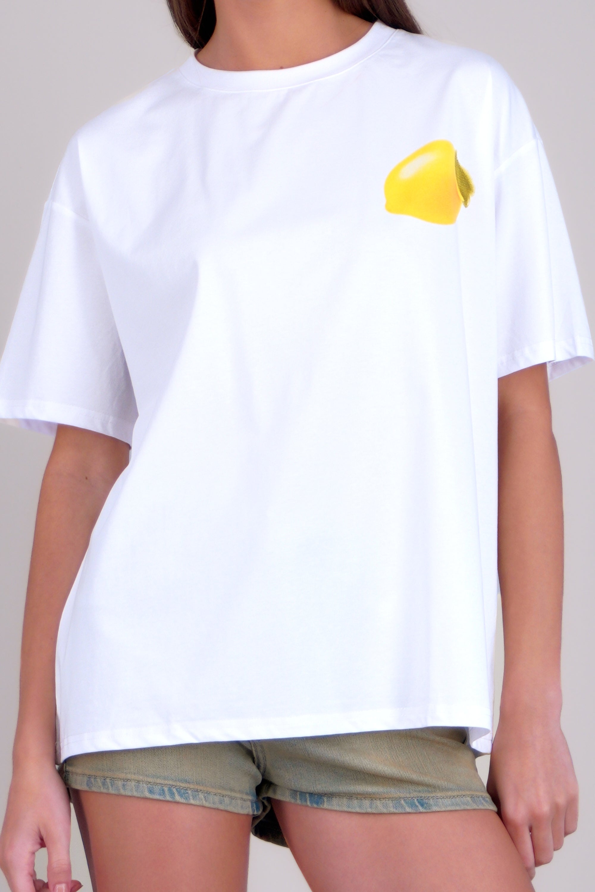 Playera manga corta le petit court BLANCO COMBO