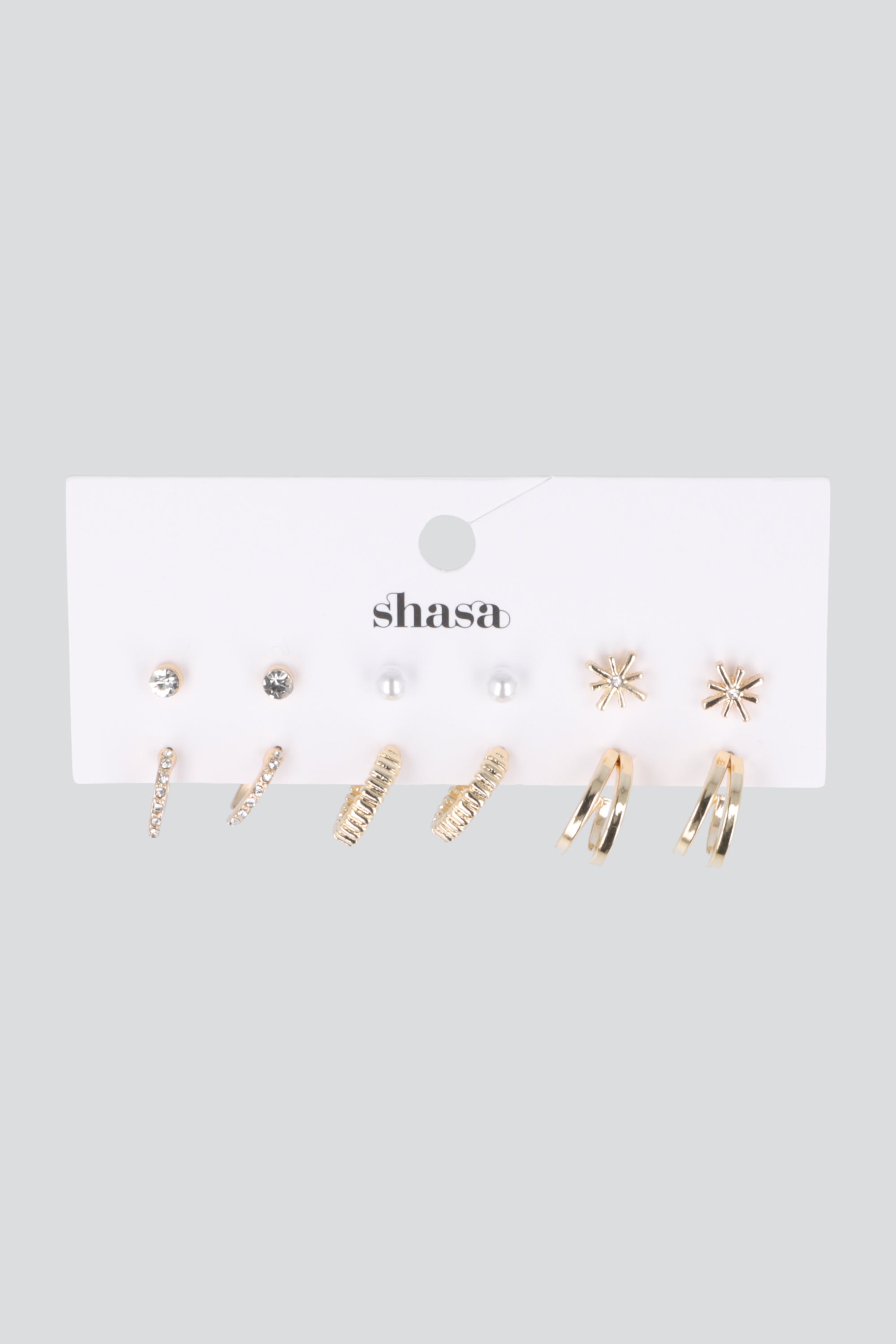 Set 6 pares aretes arracadas