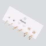 Set 6 pares aretes arracadas