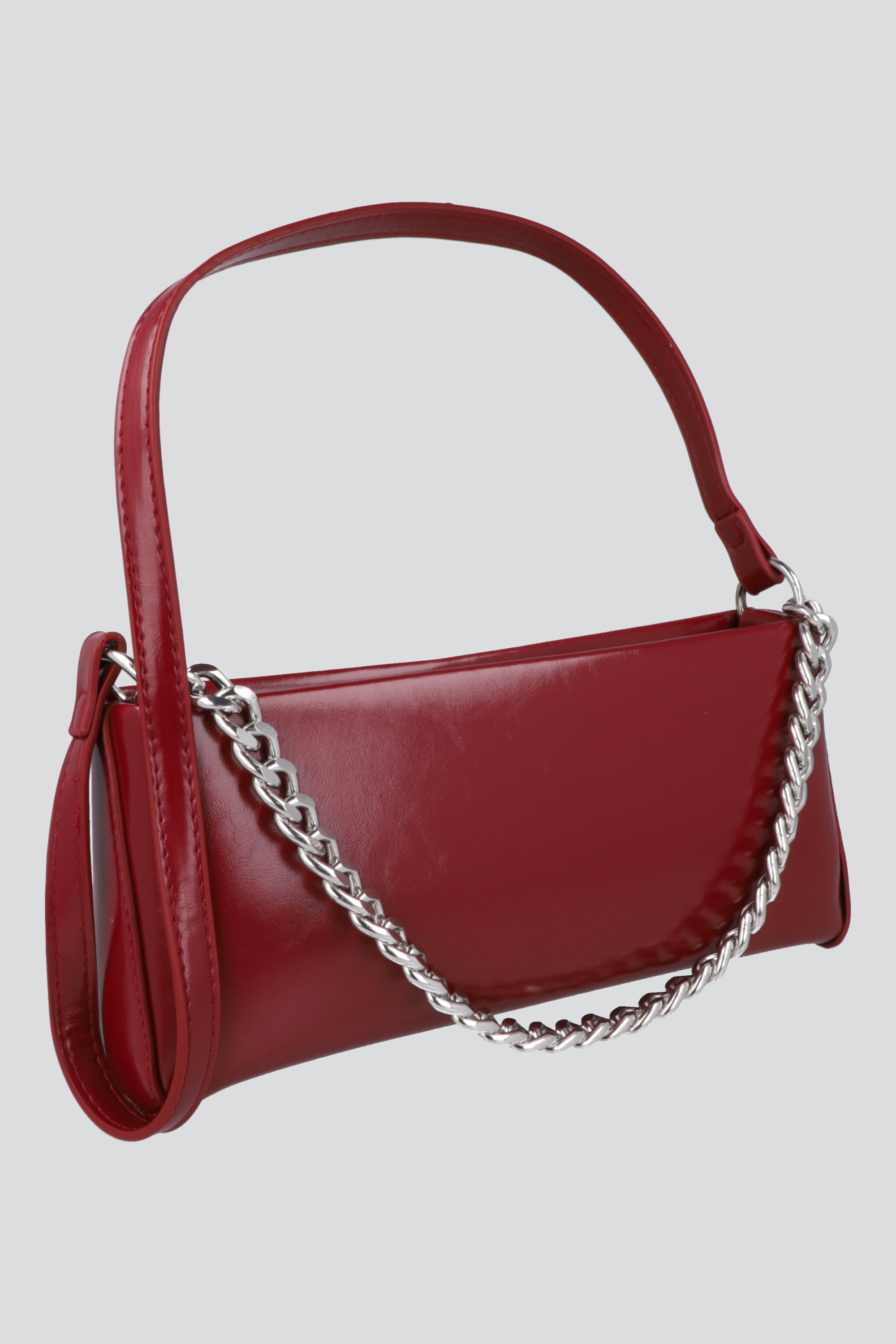 Bolsa pu cadena ROJO