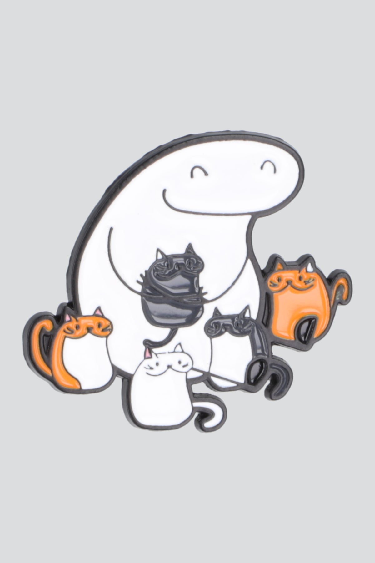 Pin multigatos feliz BLANCO
