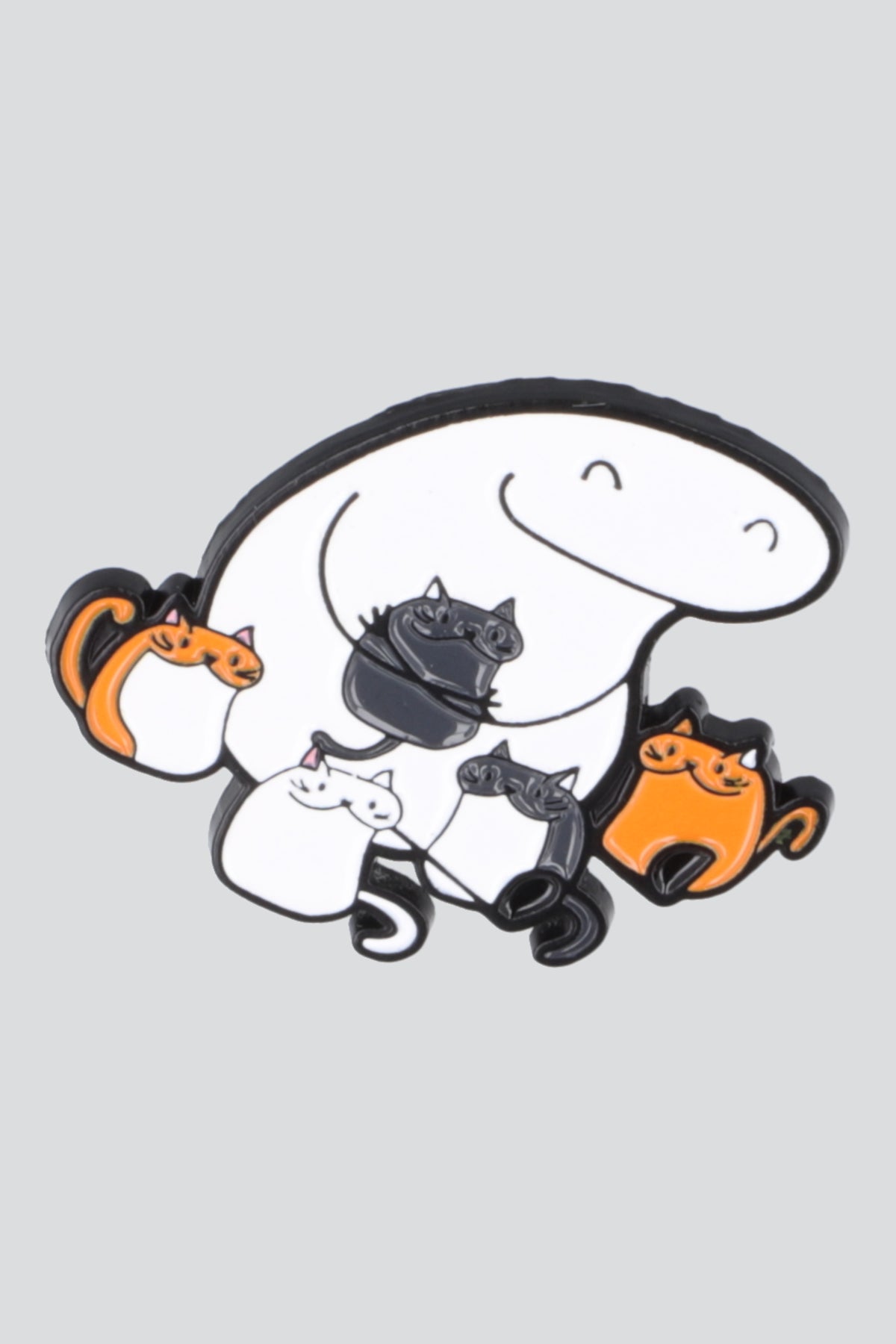 Pin multigatos feliz BLANCO