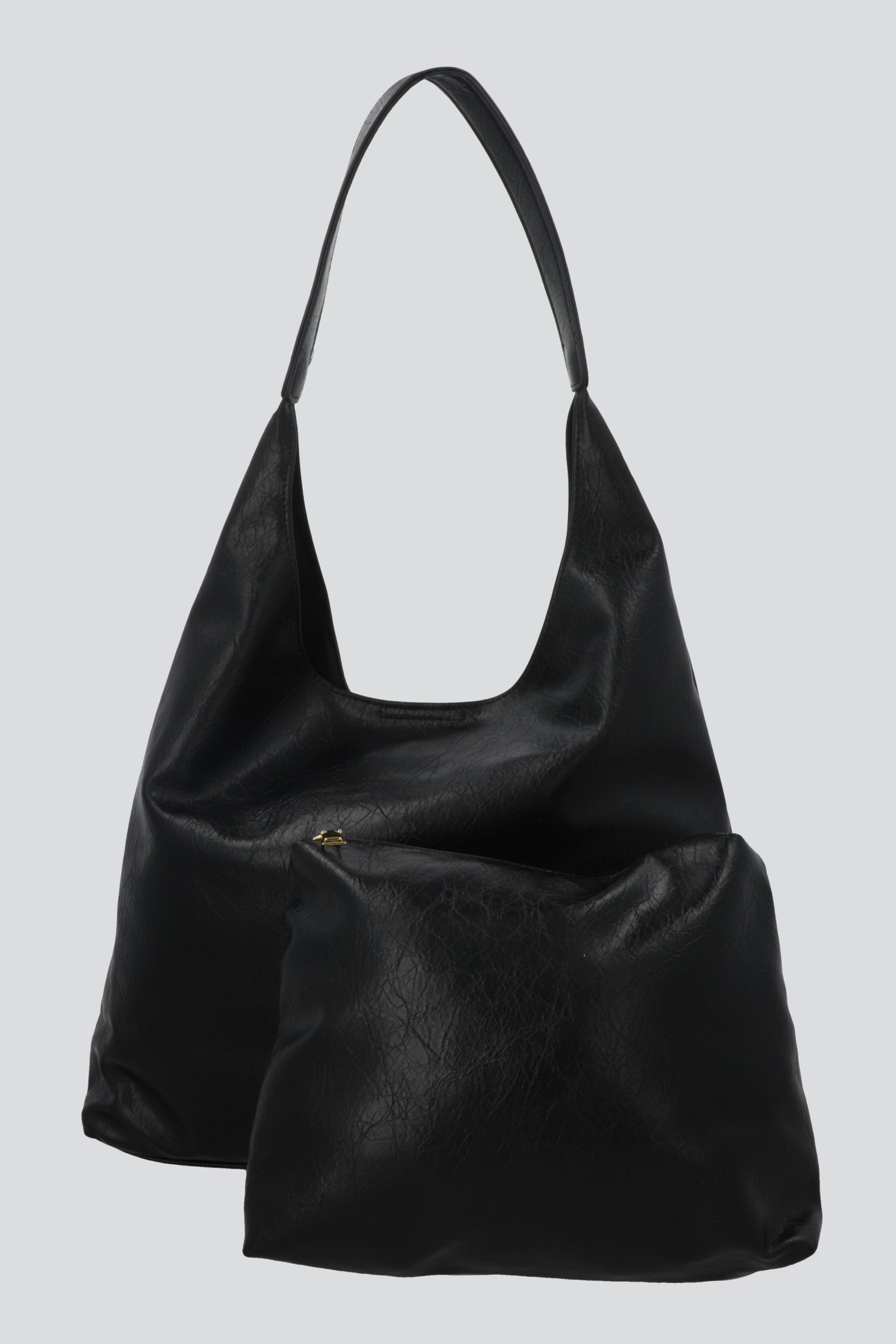 Bolsa tote con mini bag NEGRO