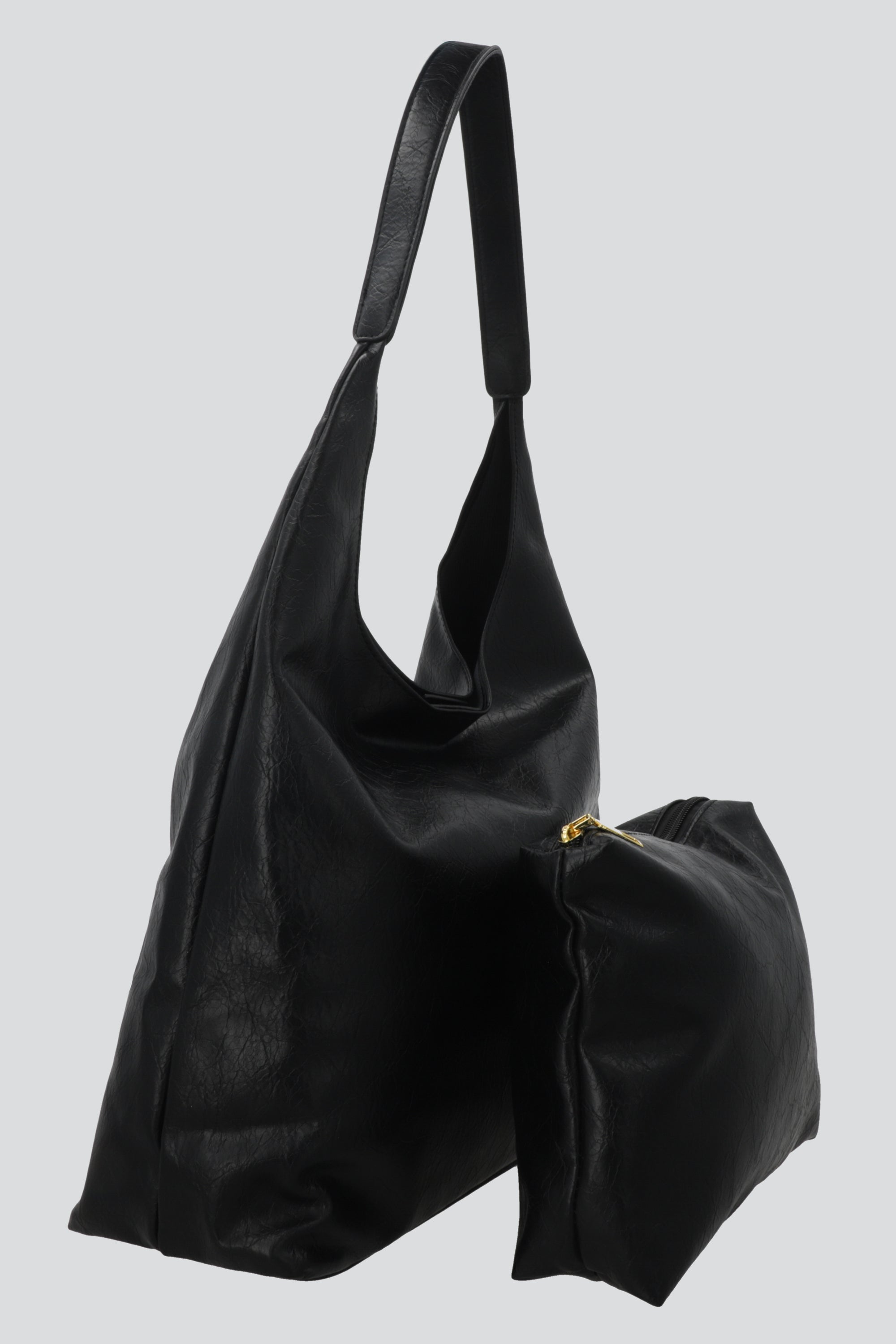 Bolsa tote con mini bag NEGRO