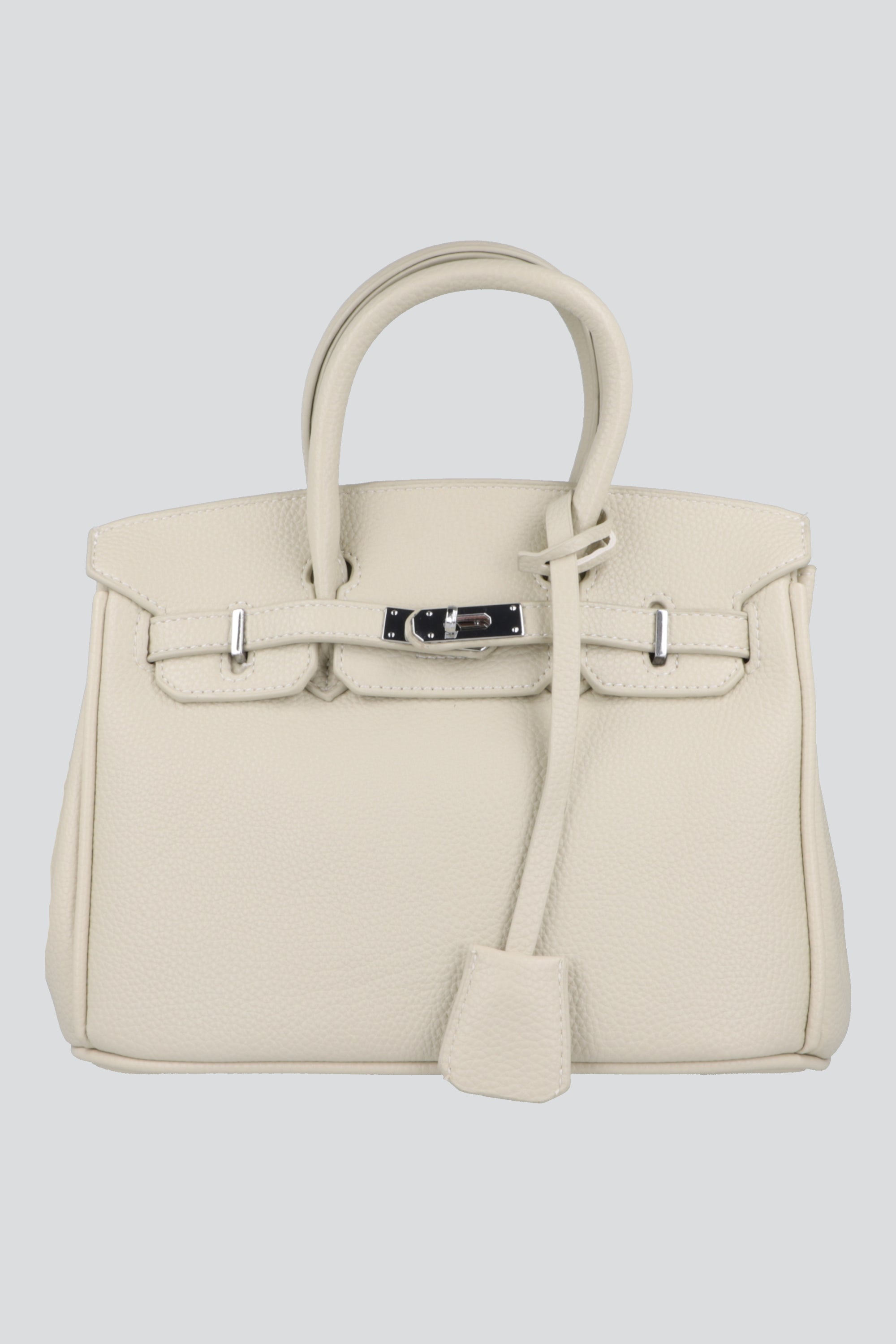 Bolso de mano broche HUESO