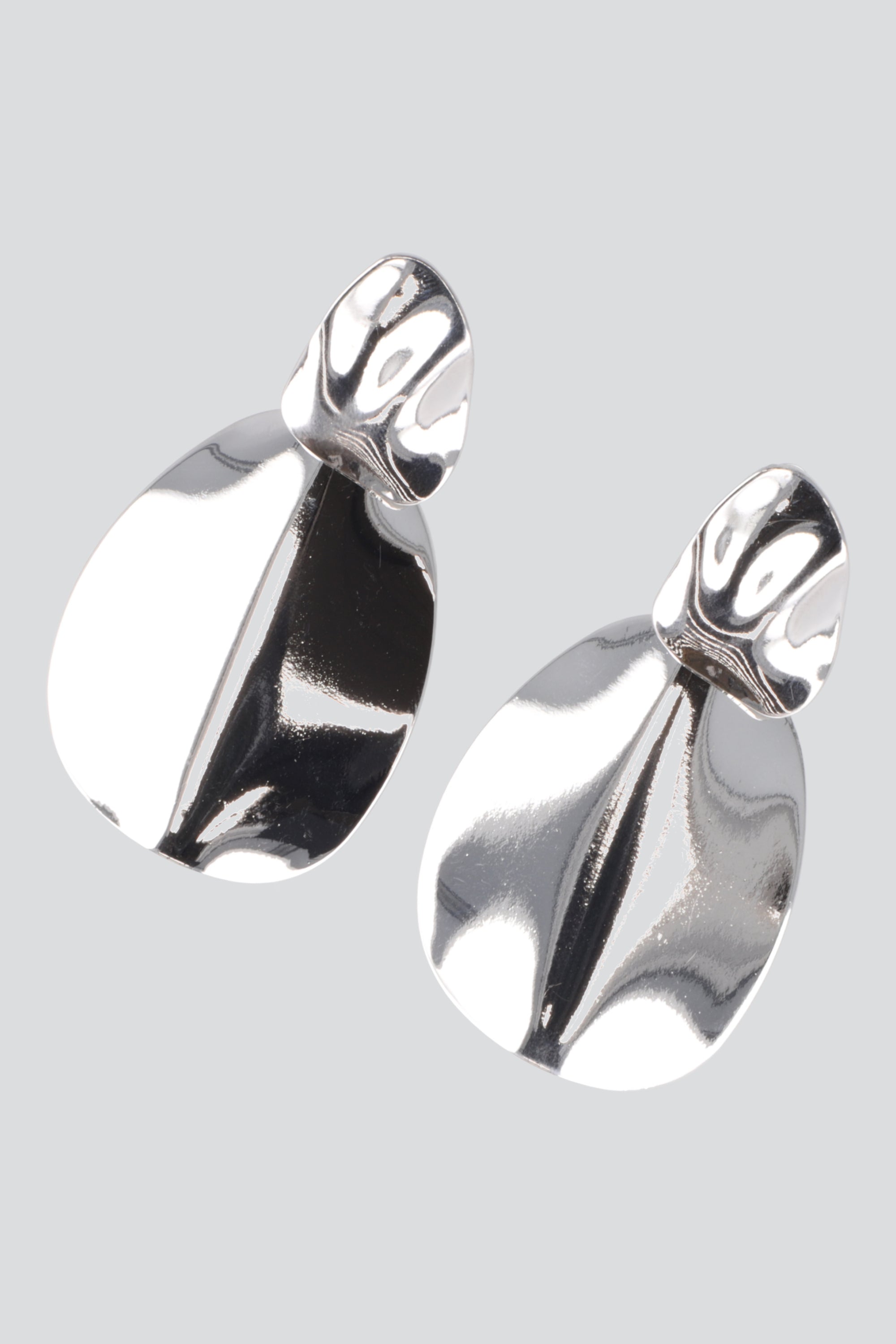 ARETES DOBLE CIRCULO TEXTURA PLATA