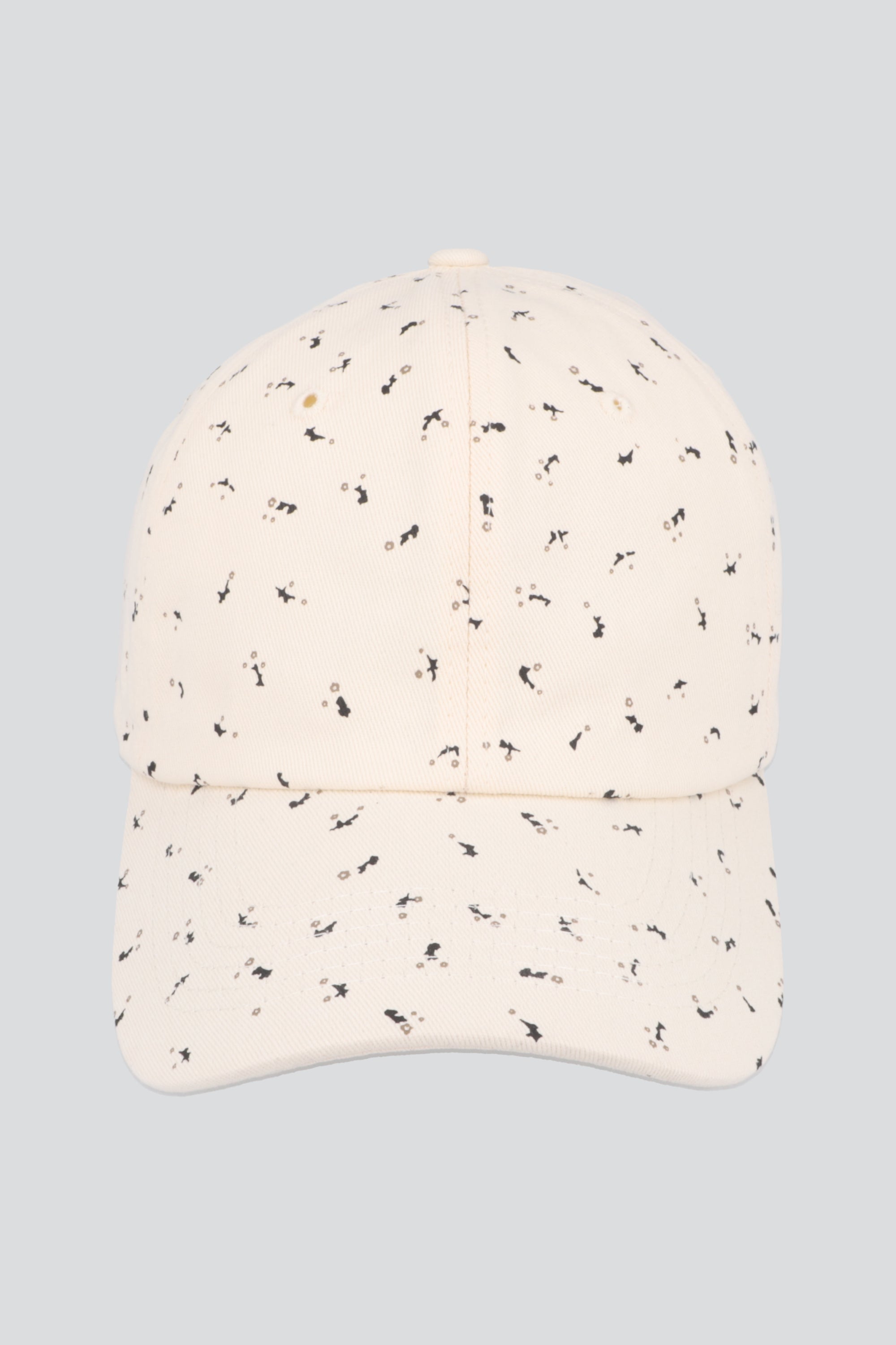 Gorra mini flores HUESO