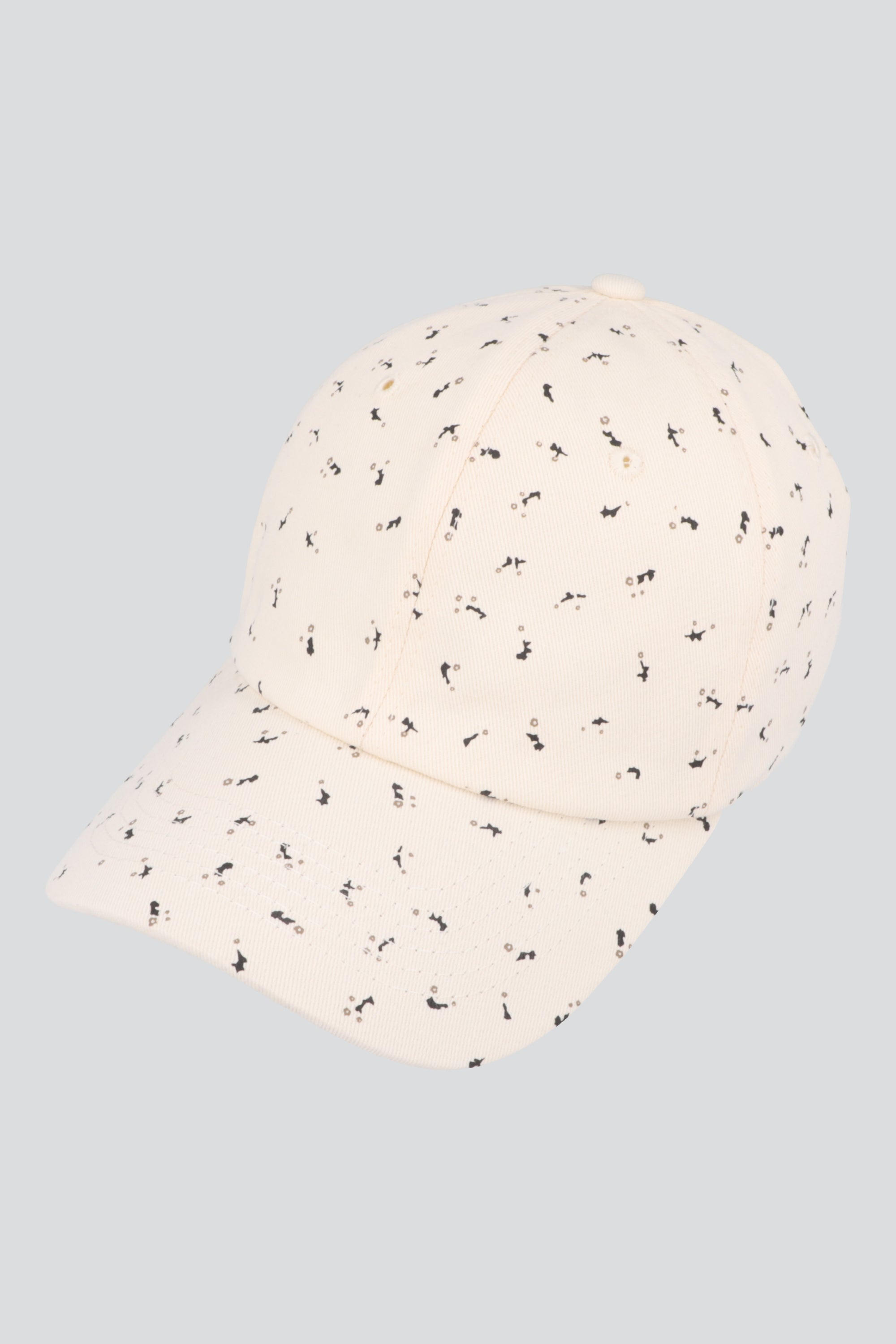 Gorra mini flores HUESO