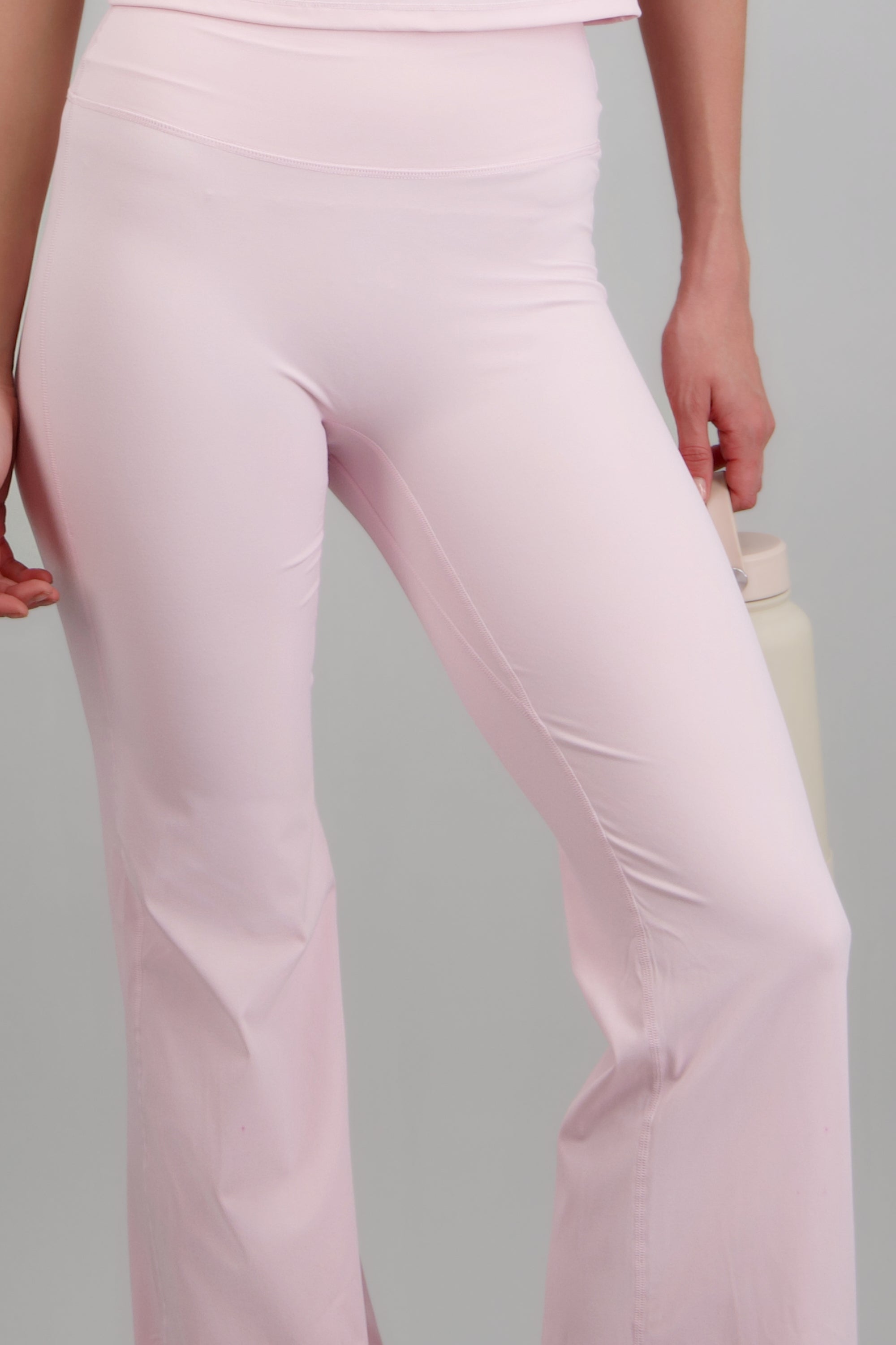Leggings flare high rise ROSA PASTEL