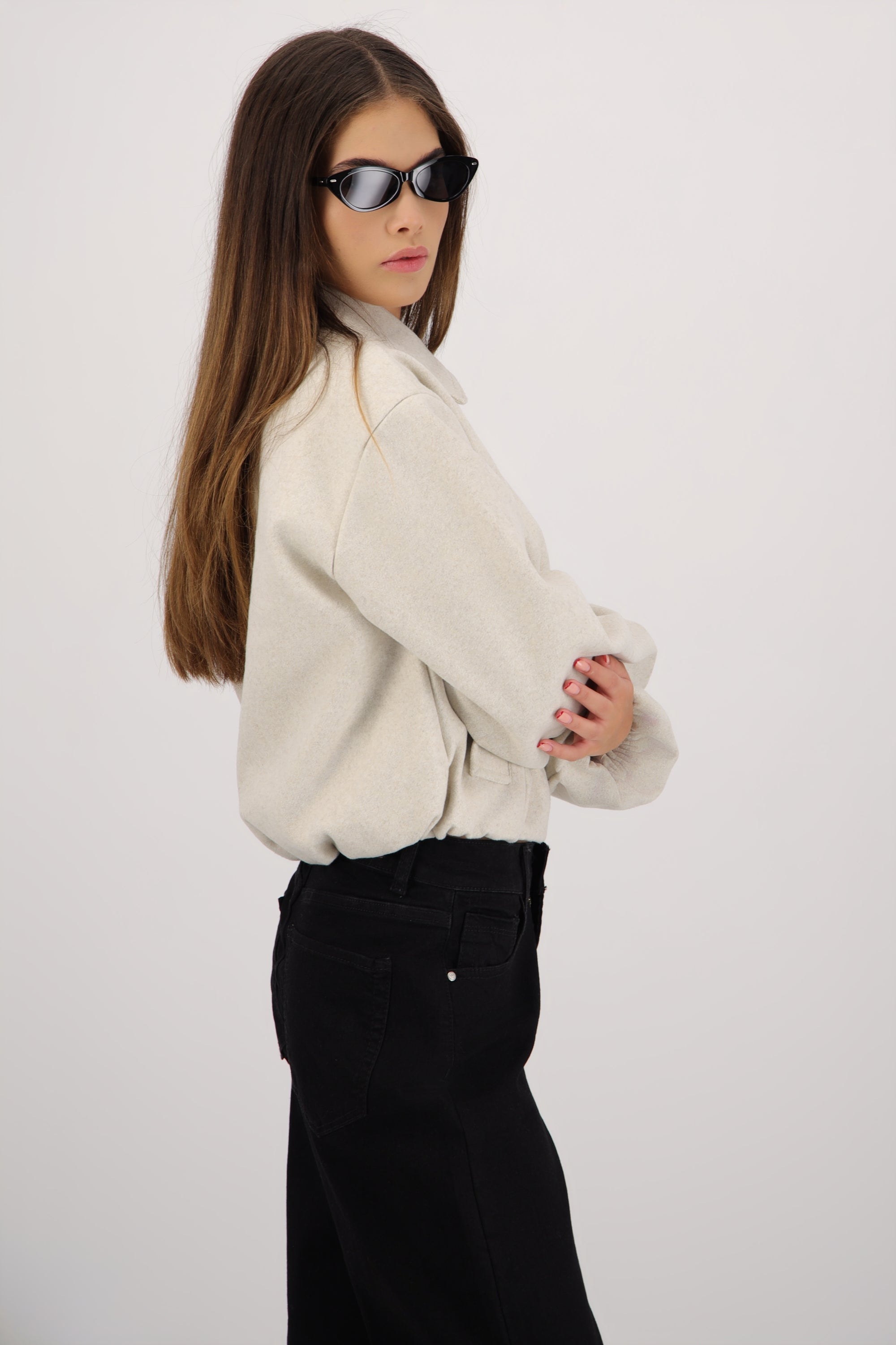 Chamarra bomber paño lisa ARENA