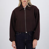 Chamarra bomber paño lisa