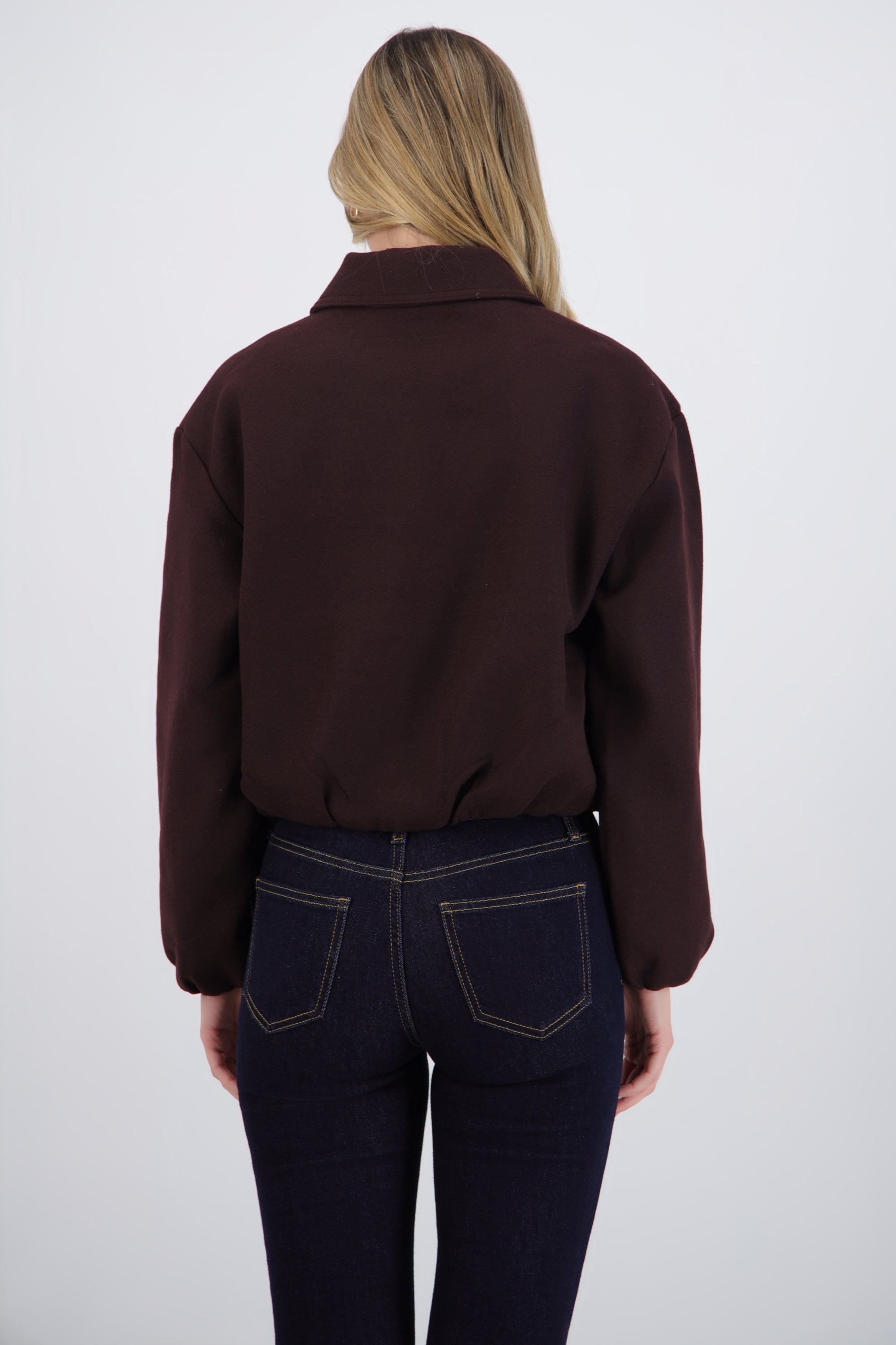 Chamarra bomber paño lisa
