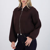 Chamarra bomber paño lisa