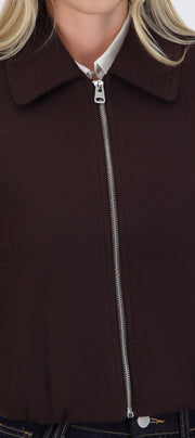 Chamarra bomber paño lisa