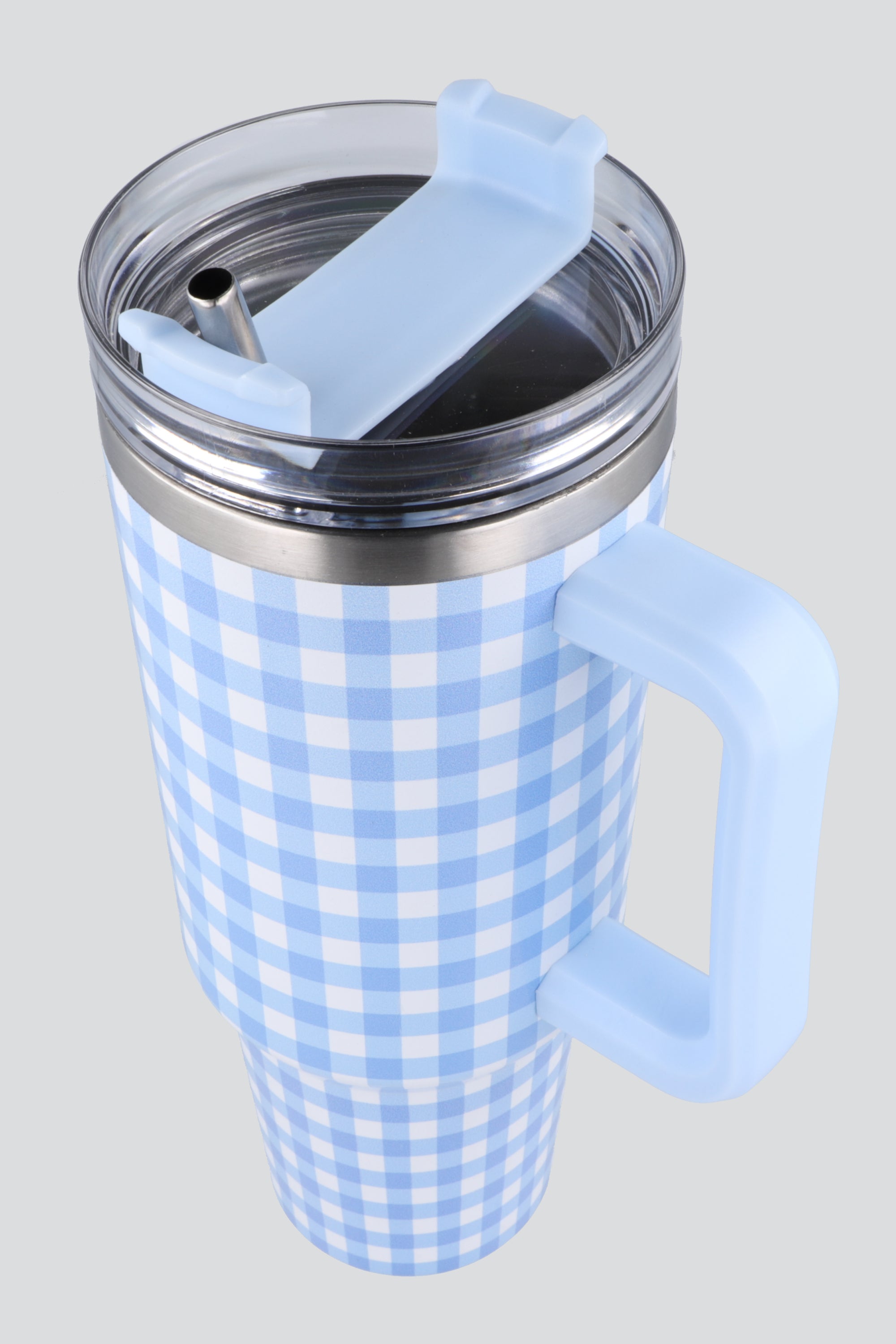 Vaso 1200ml cuadros AZUL